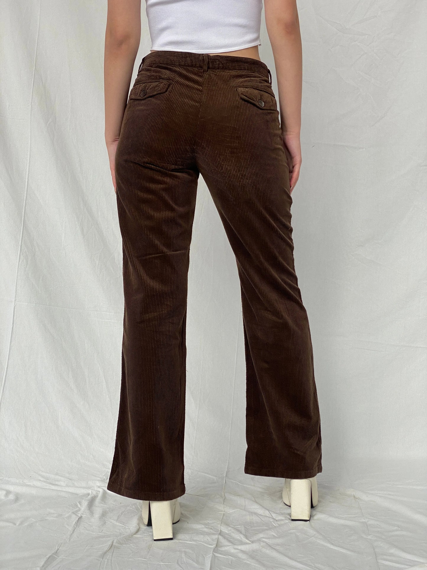 SOFIE D'HOORE Brown Corduroy Women’s Straight Leg Pants - 38EUR - Balagan Vintage Corduroy Pants 00s, Ayah, consignment, corduroy pants, Tasnim