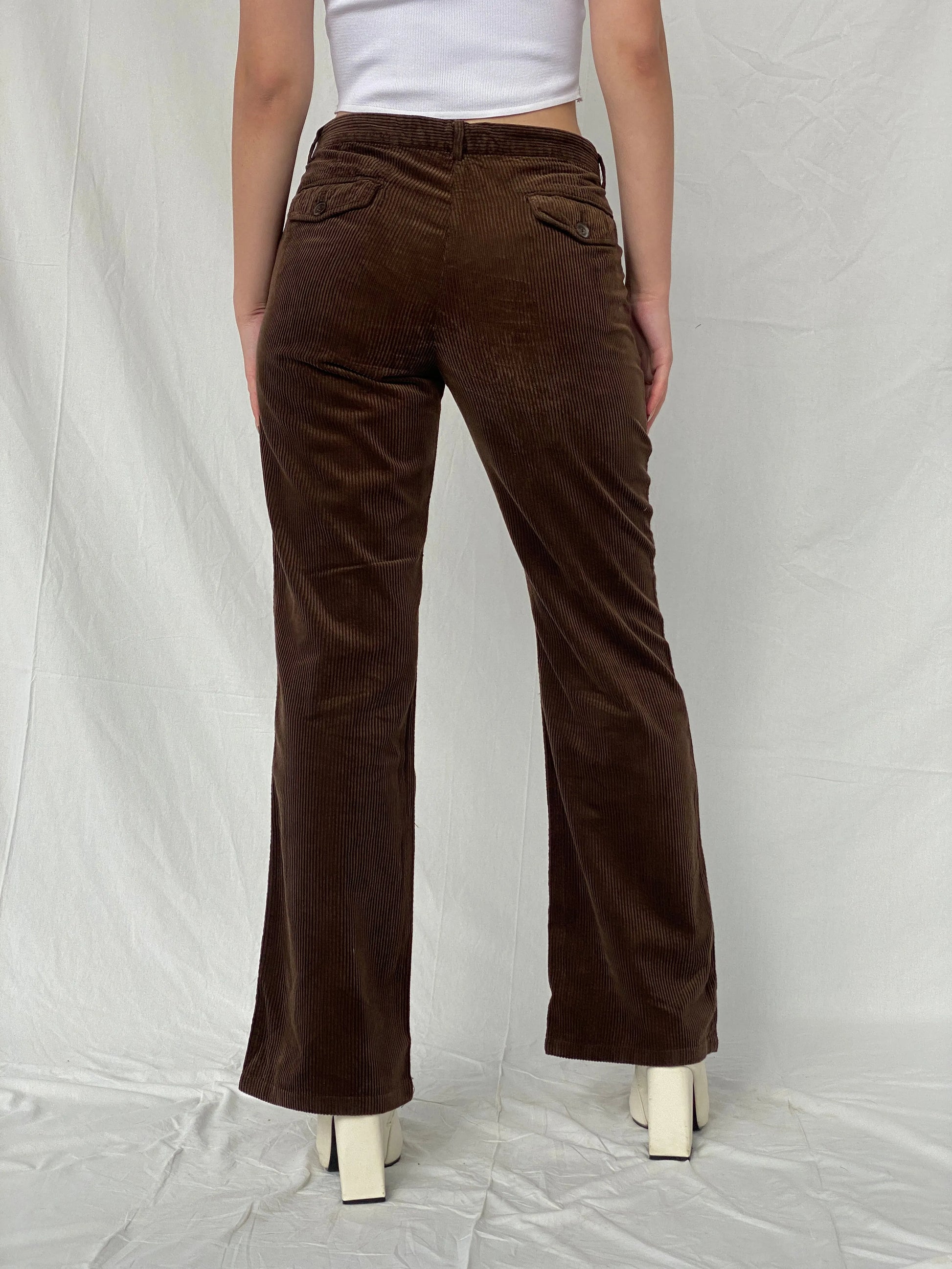 SOFIE D'HOORE Brown Corduroy Women’s Straight Leg Pants - 38EUR - Balagan Vintage Corduroy Pants 00s, Ayah, consignment, corduroy pants, Tasnim