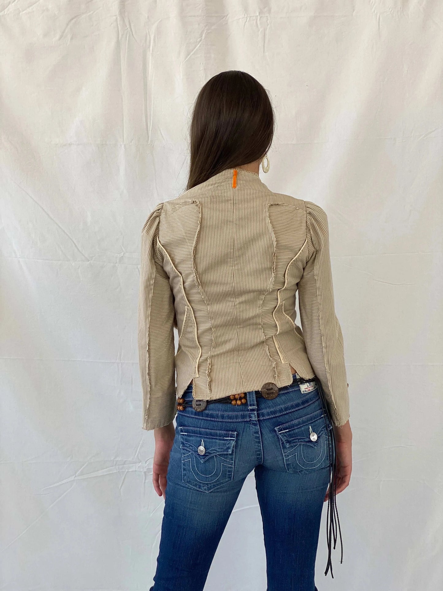 Statement Vintage Roberta Scarpa Cream Blazer - S - Balagan Vintage Blazer 00s, 90s, blazer, Mira, winter