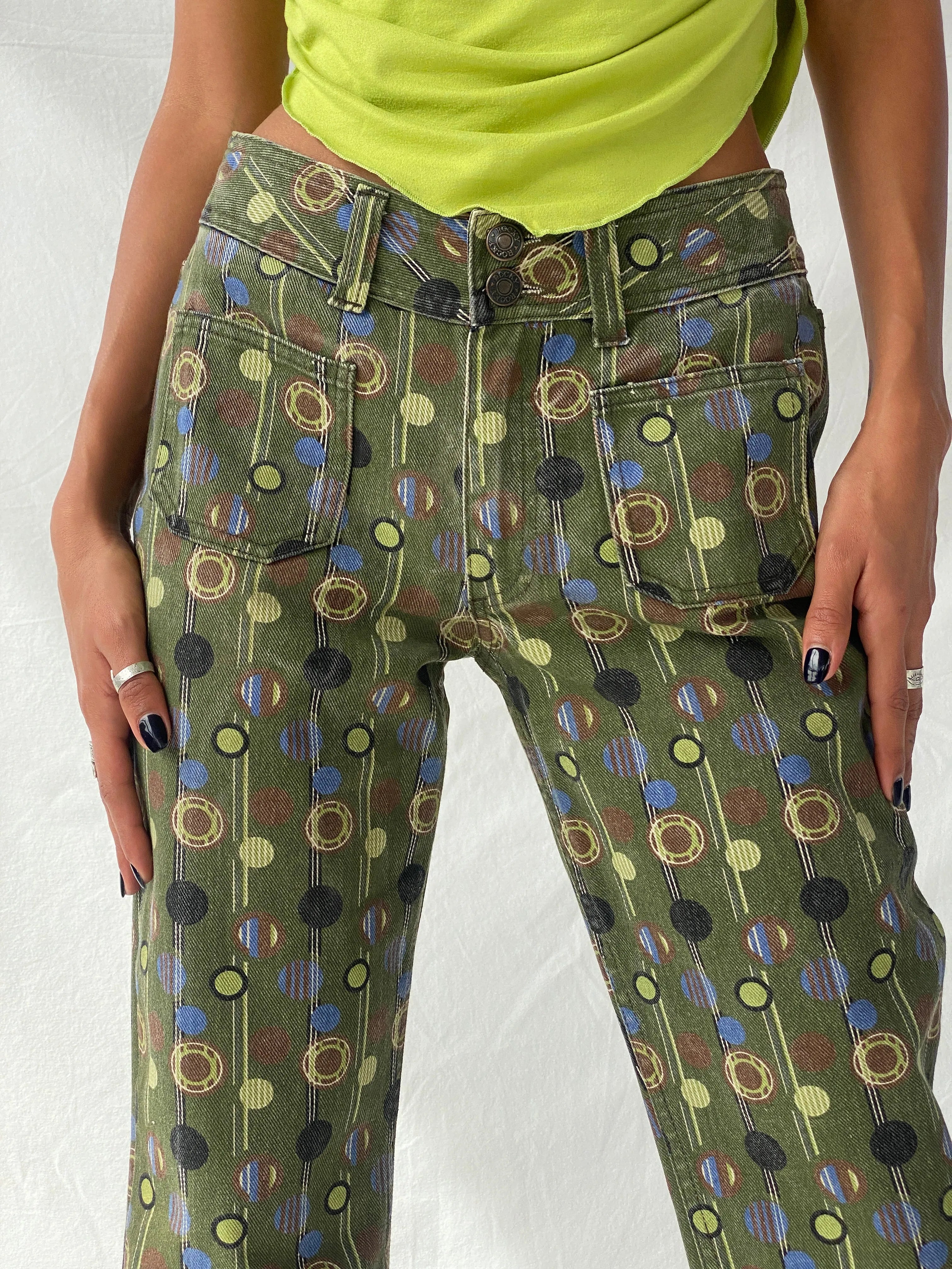 Statement Vintage Rocky Girl Casual Wear Groovy Straight Leg Jeans - S - Balagan Vintage Pants 00s, denim, straightcut, Tojan