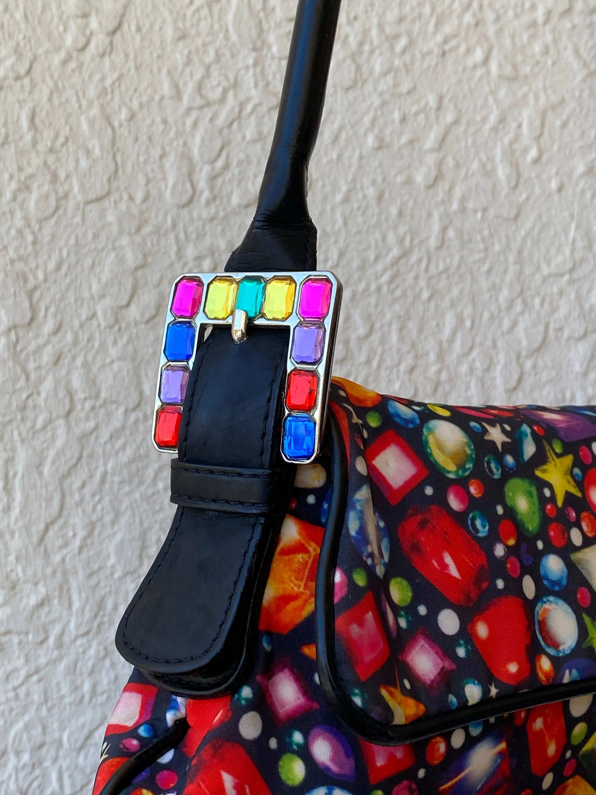 Statement Vintage Y2K Patrick Cox Multi-colored Beaded Shoulder Bag - Balagan Vintage Shoulder Bag bag, beaded bag, embellished bag, handbag, shoulder bag, vintage bags