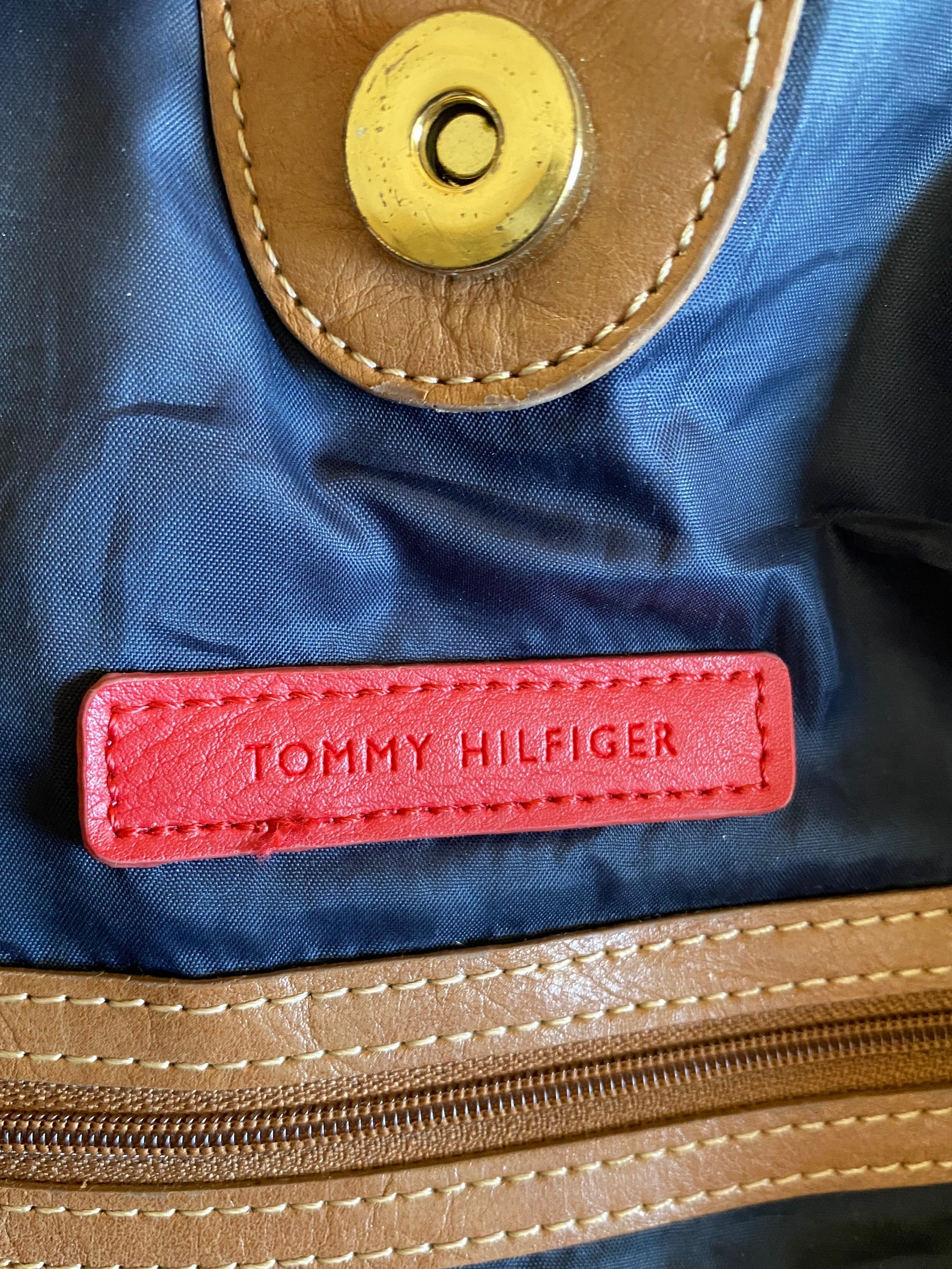 Tommy Hilfiger Blue White Signature Logo Fabric Rope Handle Beach Shoulder Tote Bag - Balagan Vintage Shoulder Bag 00s, bag, beach bag, NEW IN, shoulder bag, summer, Tommy hilfiger, Y2K