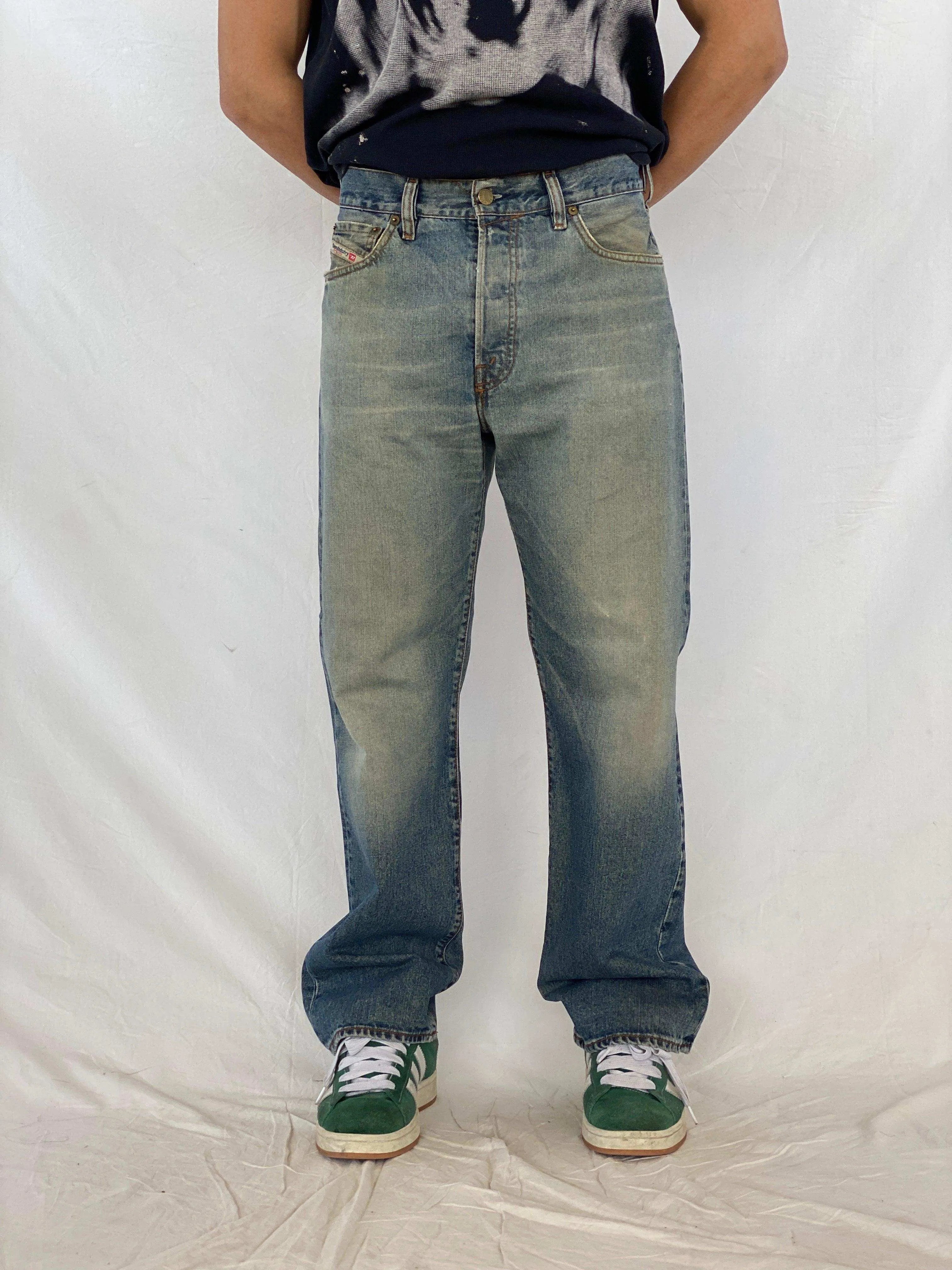 Vintage 00s Y2K Diesel Industry Denim Devision Washed Jeans - Balagan Vintage Jeans 80s, 90s, Abdullah, denim, jeans