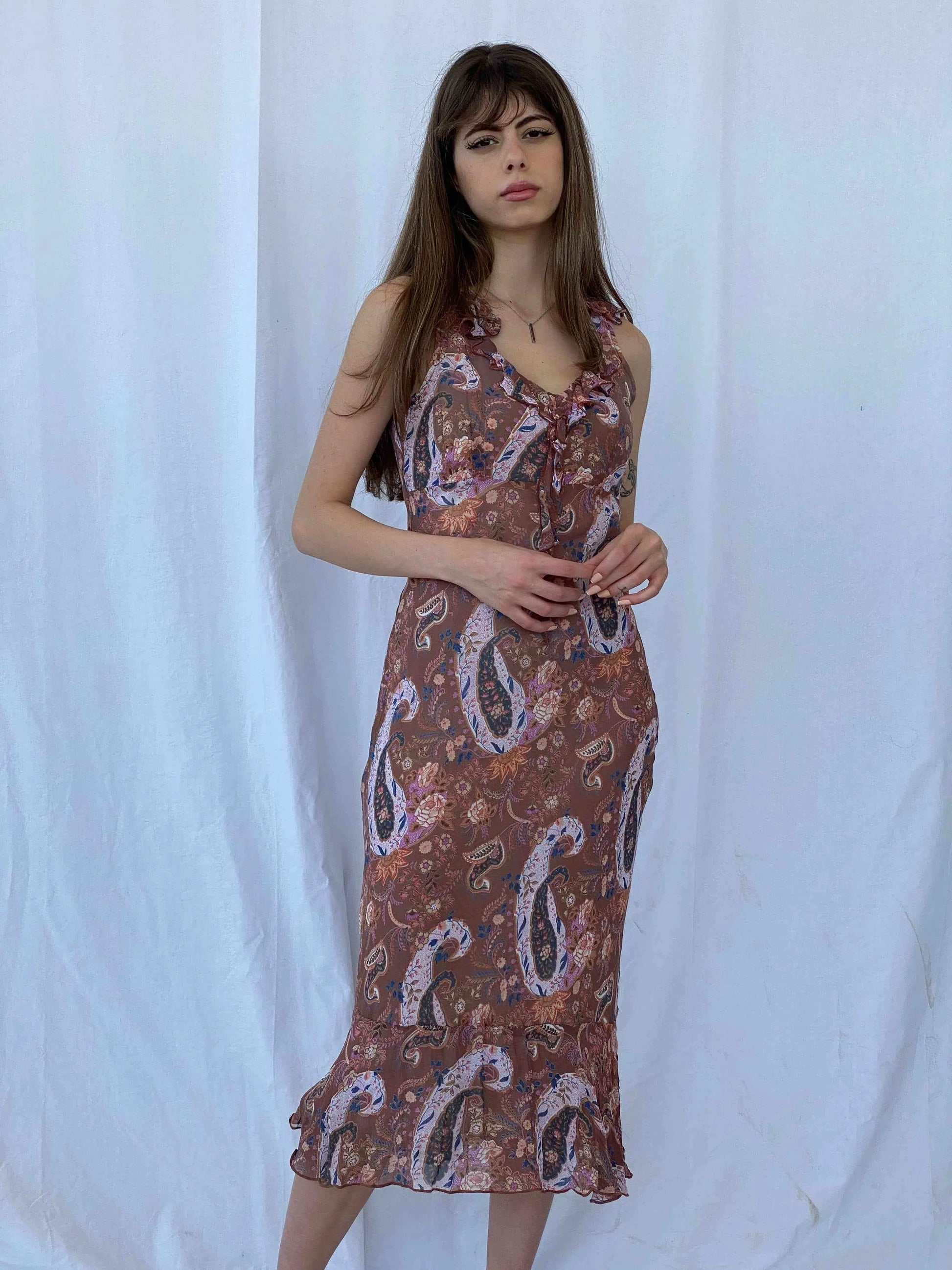 Vintage 2,4 KARAT Maxi Dress - Balagan Vintage Midi Dress 00s dress, 90s dress, Deals, floral dress, midi dress, Mira
