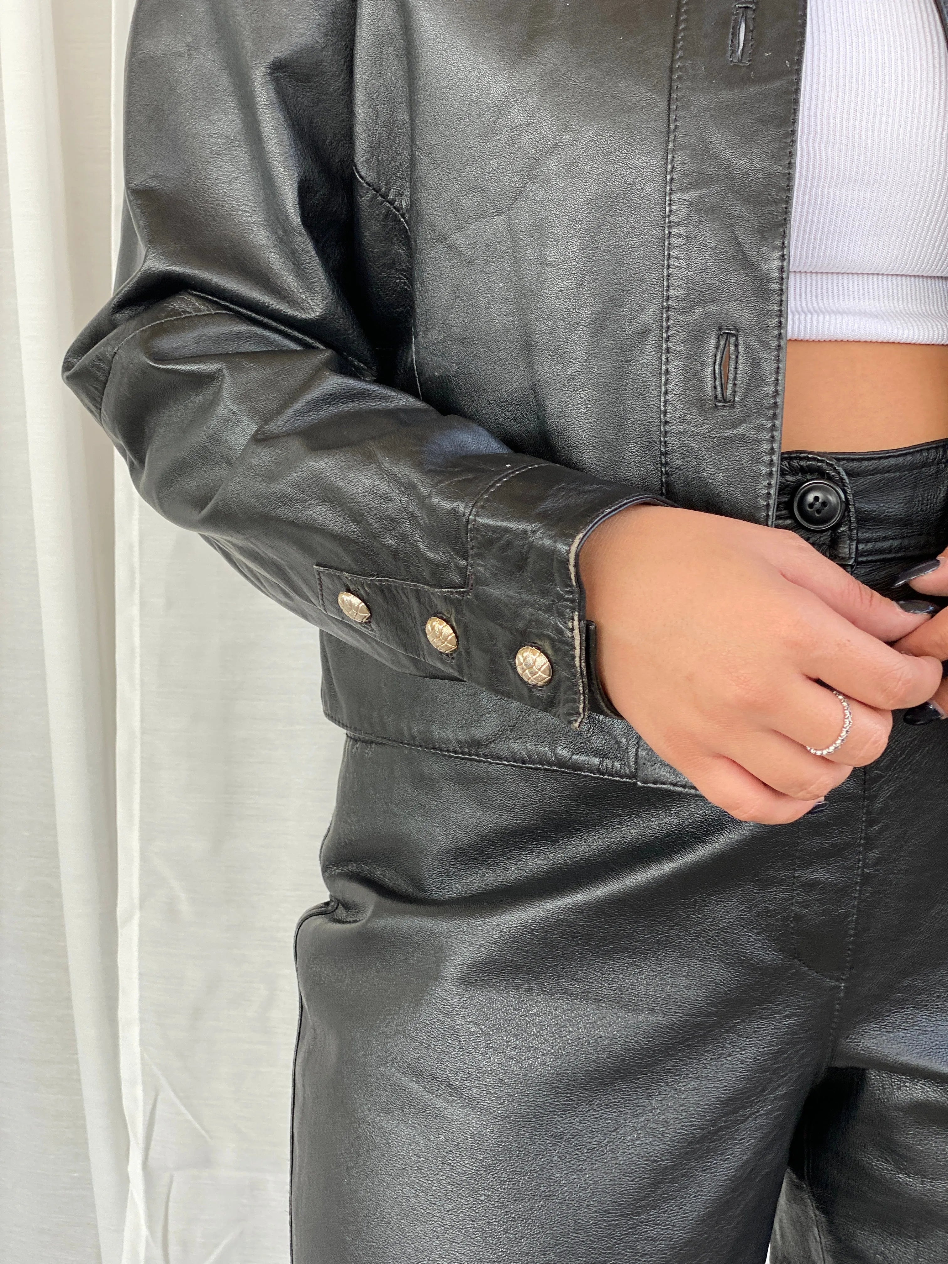 Vintage 80s GIORGIO MOBIANI Genuine Black Leather Jacket - L - Balagan Vintage Leather Jacket 80s, 90s, Coats&Jackets, Dina, genuine leather, genuine leather jacket, leather, leather jacket, vintage, vintage jacket, winter, Women's Leather Jackets