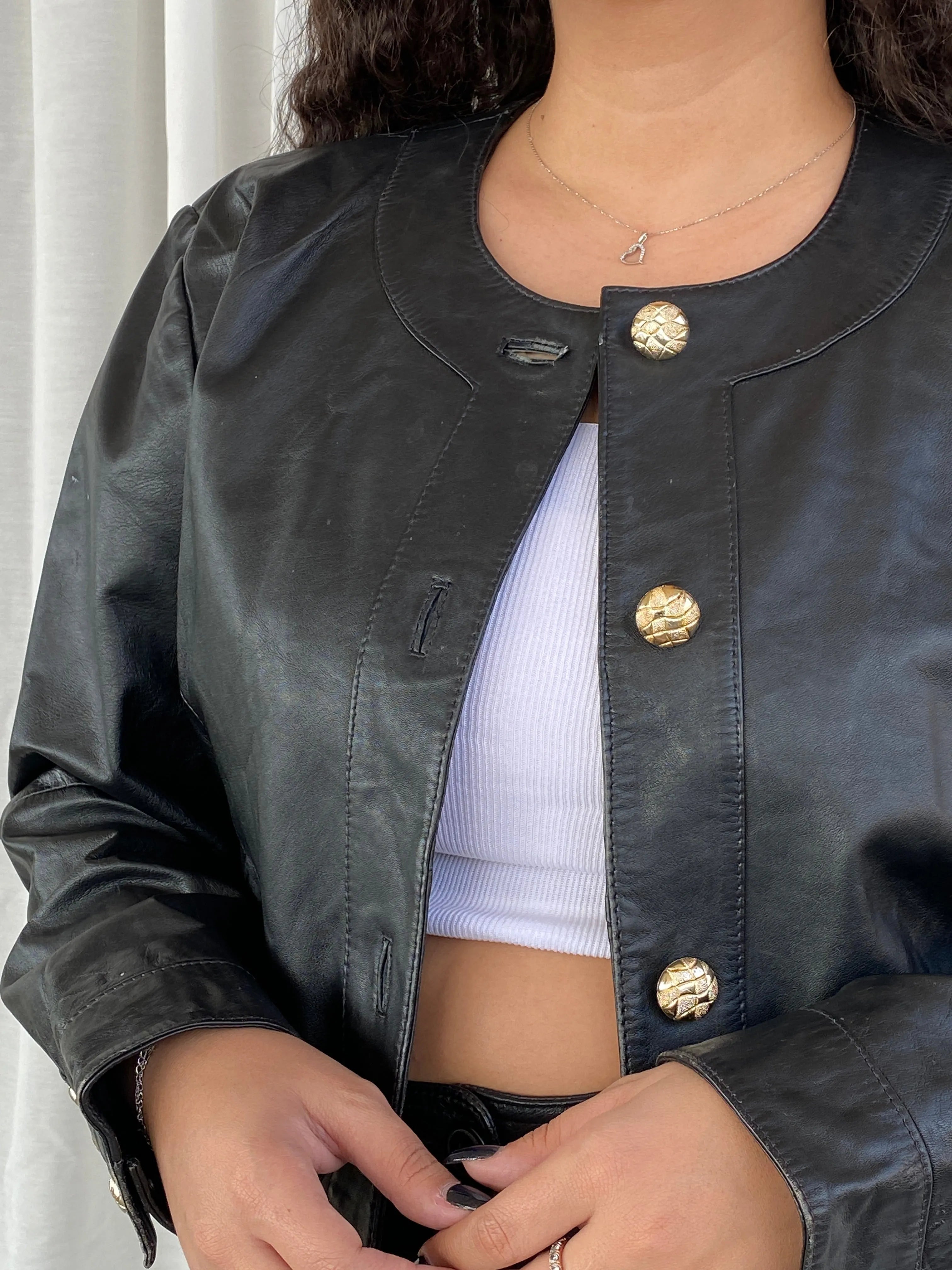 Vintage 80s GIORGIO MOBIANI Genuine Black Leather Jacket - L - Balagan Vintage Leather Jacket 80s, 90s, Coats&Jackets, Dina, genuine leather, genuine leather jacket, leather, leather jacket, vintage, vintage jacket, winter, Women's Leather Jackets