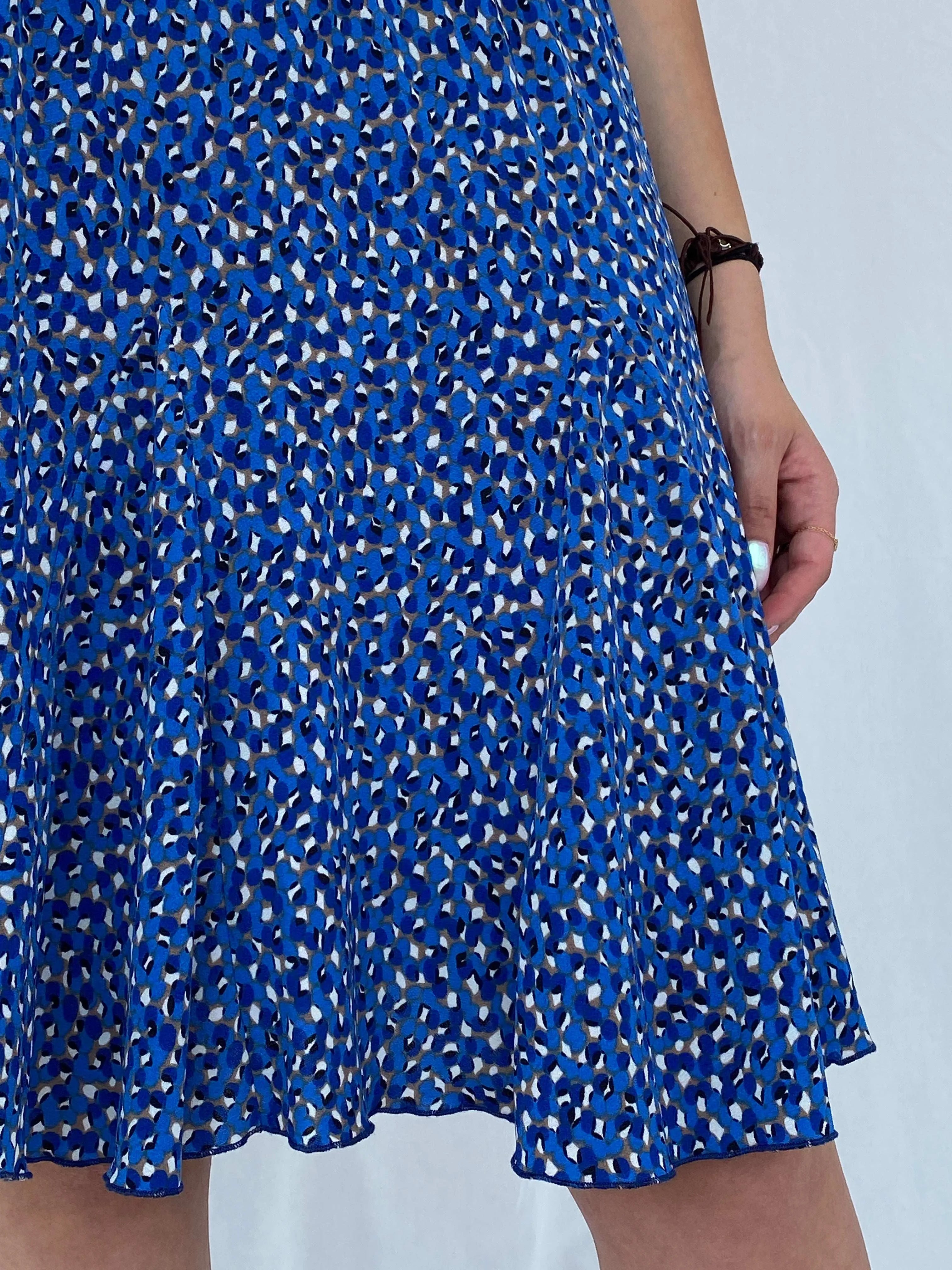 Vintage 80s/90s RHETORIQUE Blue Midi Skirt - Balagan Vintage Midi Skirt 80s, 90s, Juana, midi skirt, women skirt