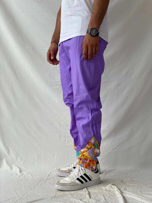 Vintage 80s/90s Sportswear Purple Windbreaker Track Pants - S - Balagan Vintage Track Pants 80s, 90s, Ramez, vintage pants, windbreaker, winter