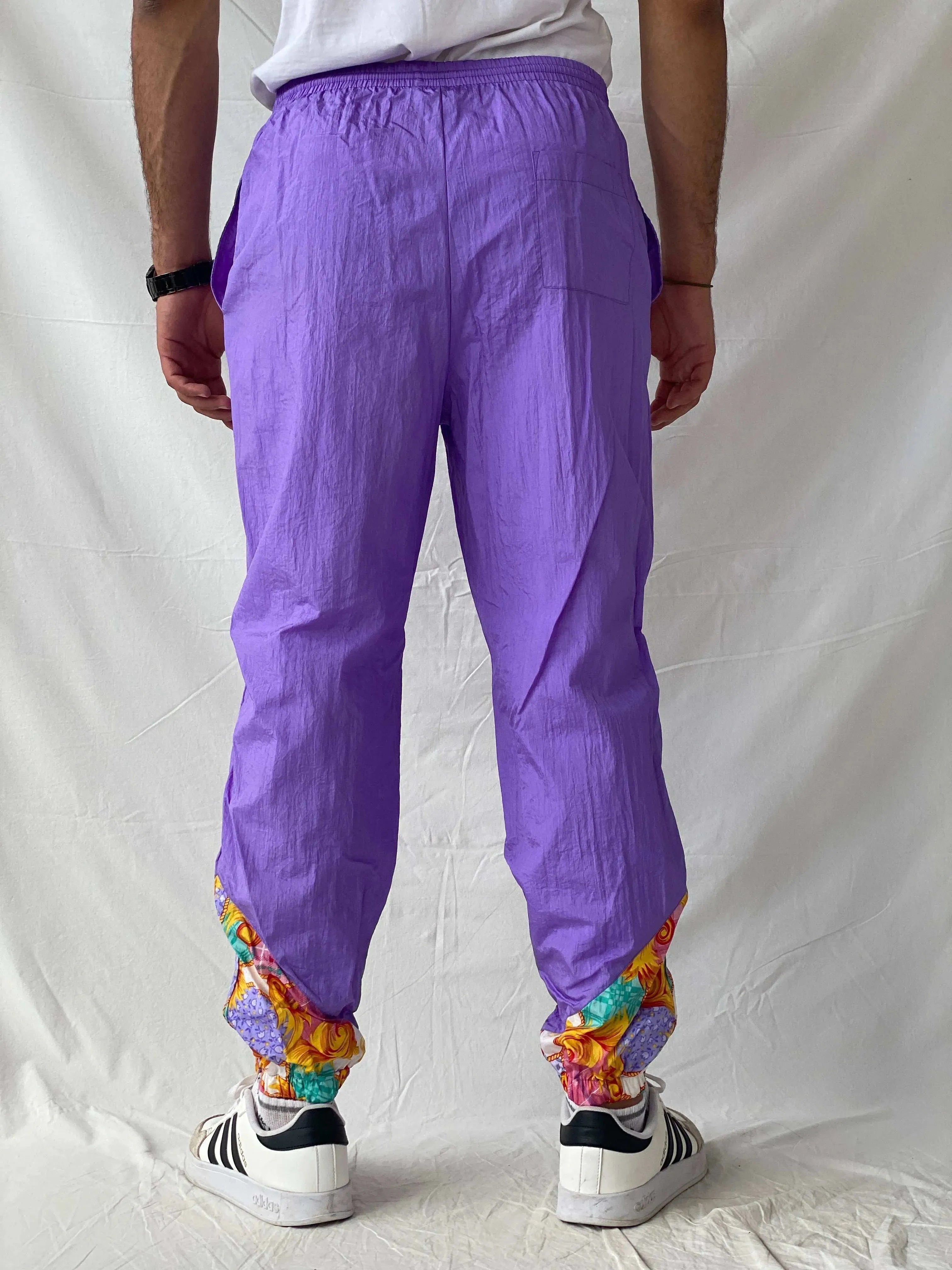Vintage 80s/90s Sportswear Purple Windbreaker Track Pants - S - Balagan Vintage Track Pants 80s, 90s, Ramez, vintage pants, windbreaker, winter