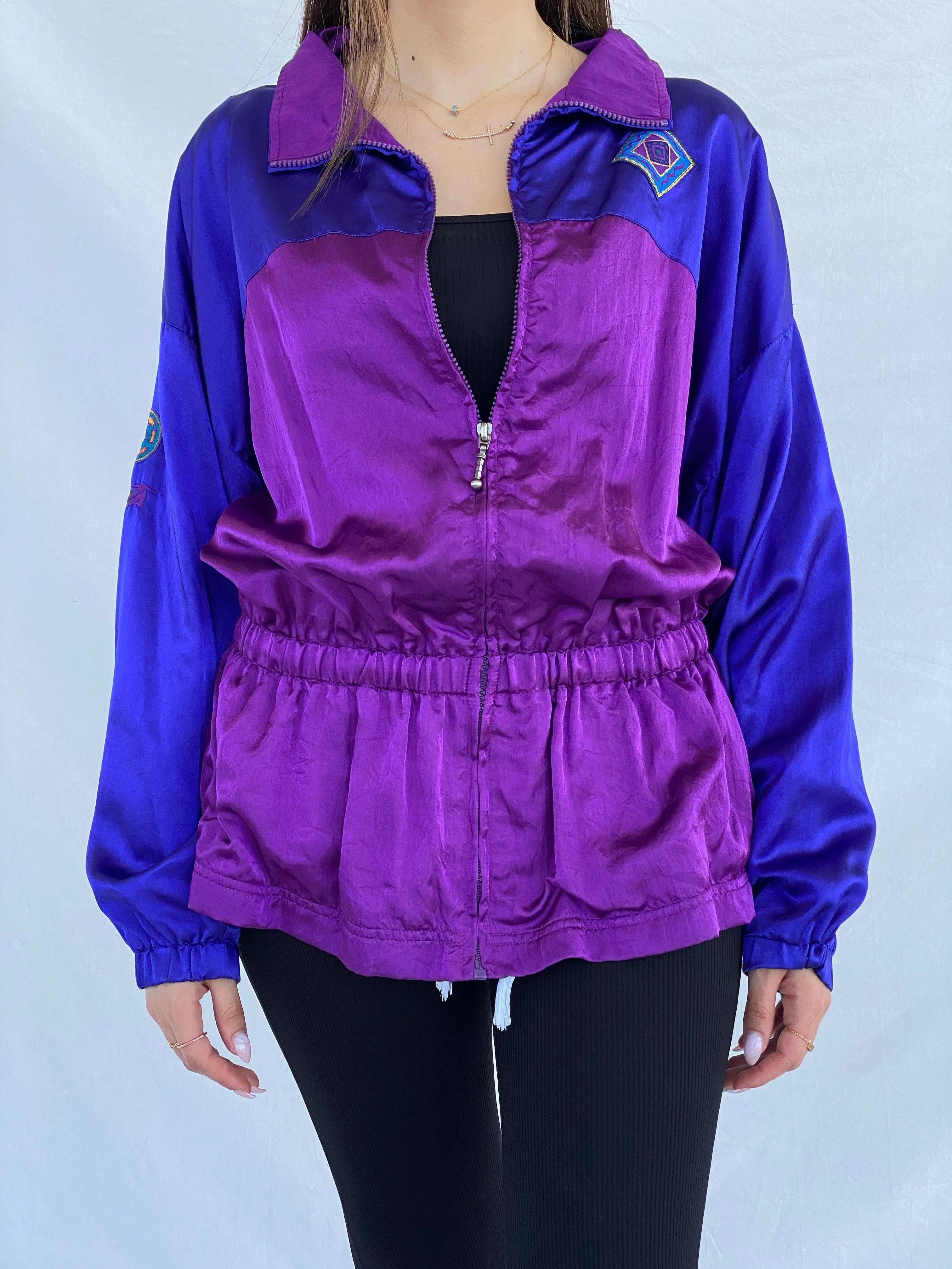 Vintage 90s AVIA Windbreaker Jacket - Size Large - Balagan Vintage Windbreaker Jacket 80s, 90s, Juana, vintage windbreaker, windbreaker, windbreaker jacket