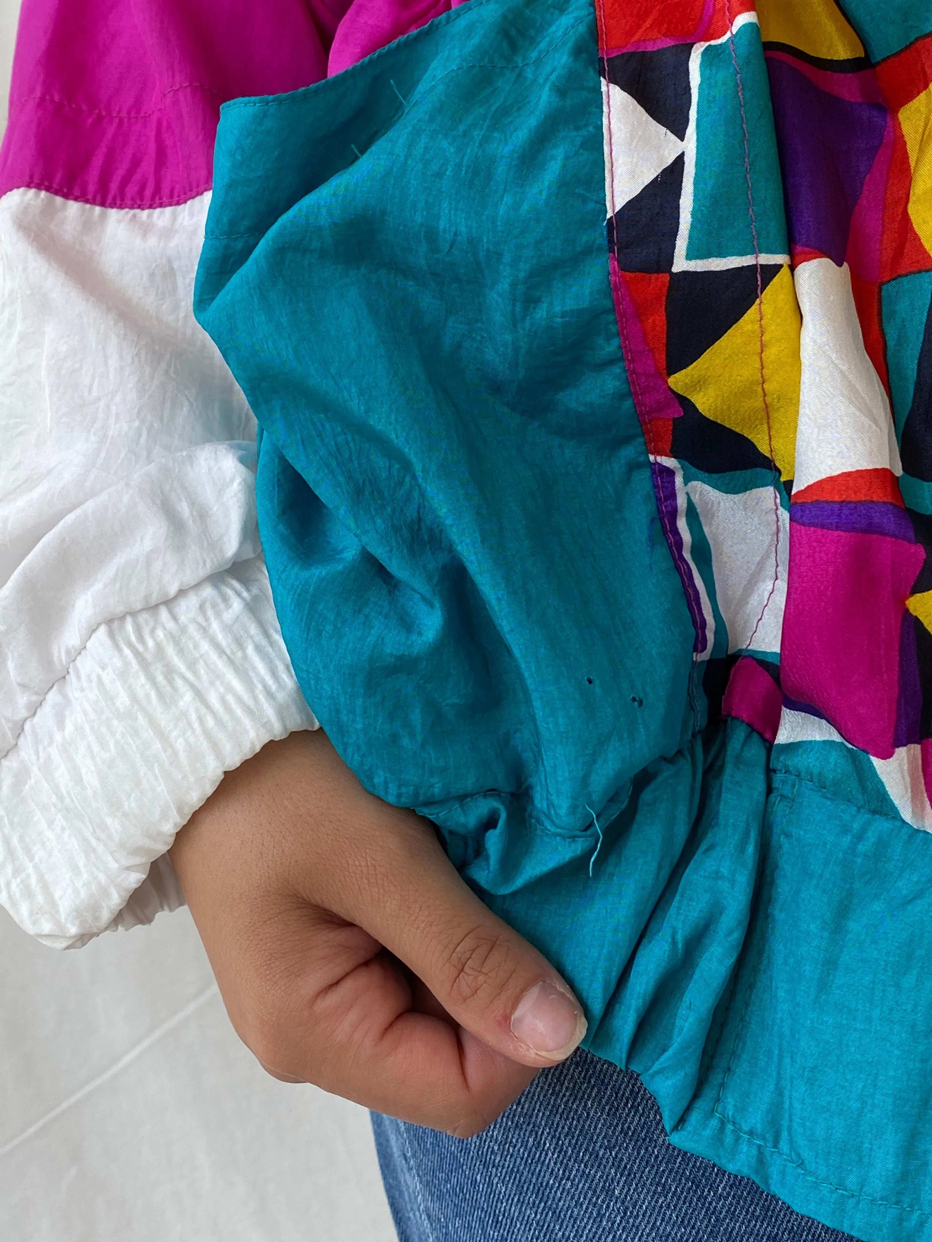 Vintage 90s Lavon Multicolored Windbreaker Jacket - S - Balagan Vintage Windbreaker Jacket 80s, 90s, Lana, vintage windbreaker, windbreaker, windbreaker jacket, winter