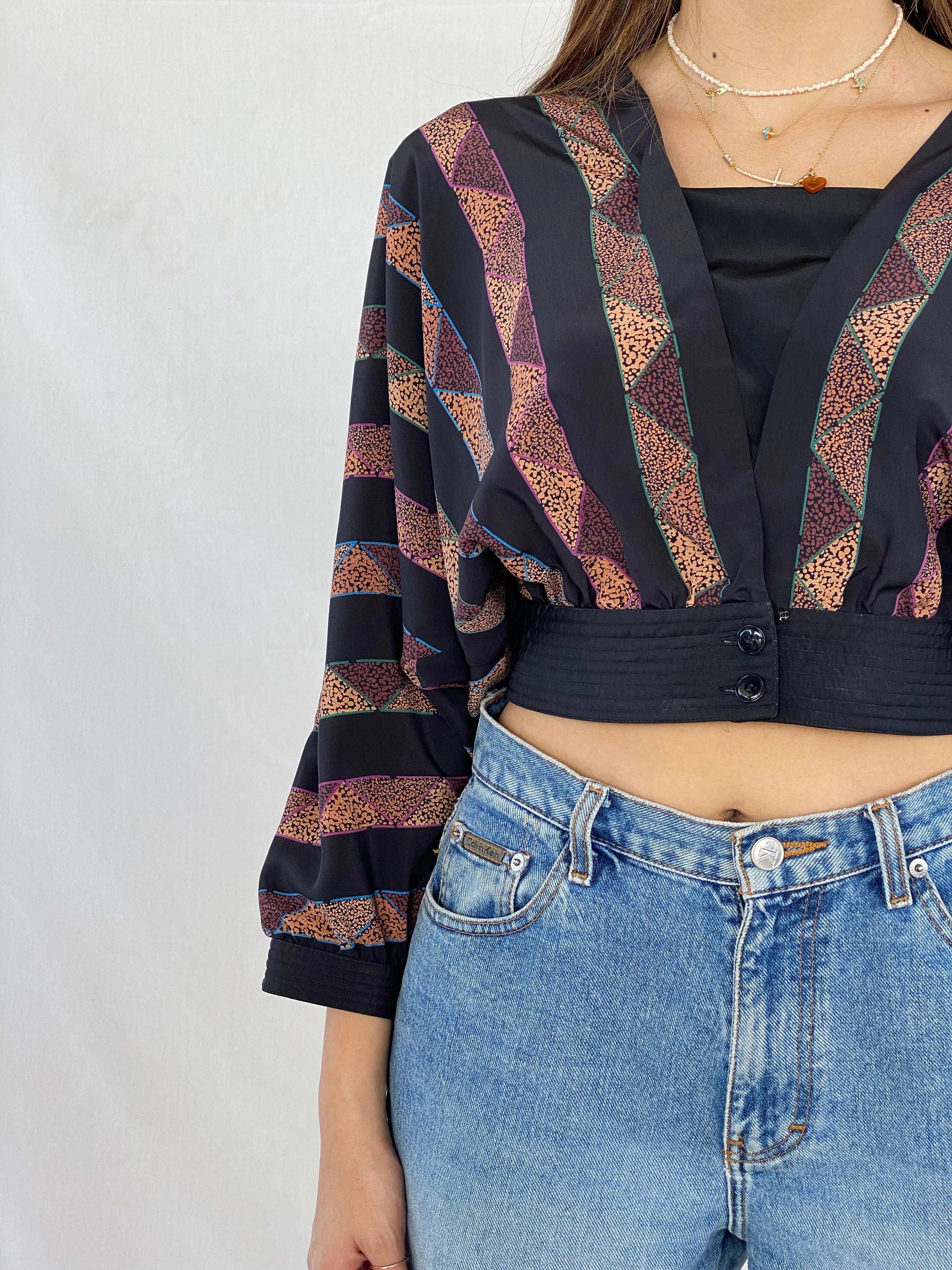 Vintage 90s Maggy Boutique Top - Balagan Vintage Full Sleeve Top 00s, 90s, full sleeve top, Juana
