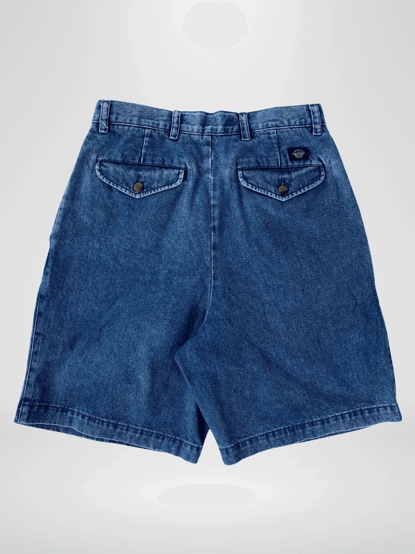 Vintage 90s Men’s Dockers Blue Denim Shorts - 30 - Balagan Vintage Shorts 90s, denim, jeans, shorts