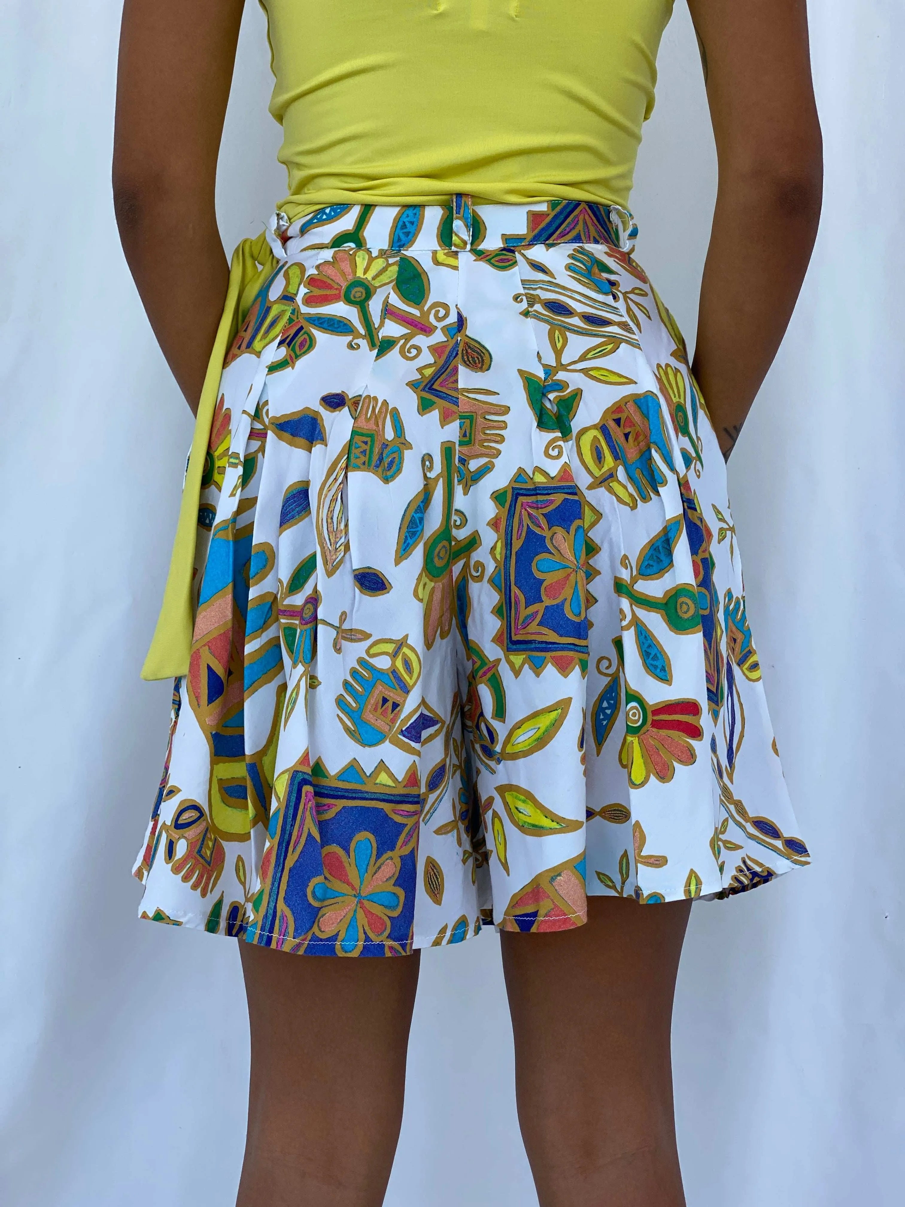 Vintage 90s Punto Linea Floral Shorts - Size XS - Balagan Vintage Shorts 00s, 90s, shorts, summer, Tojan