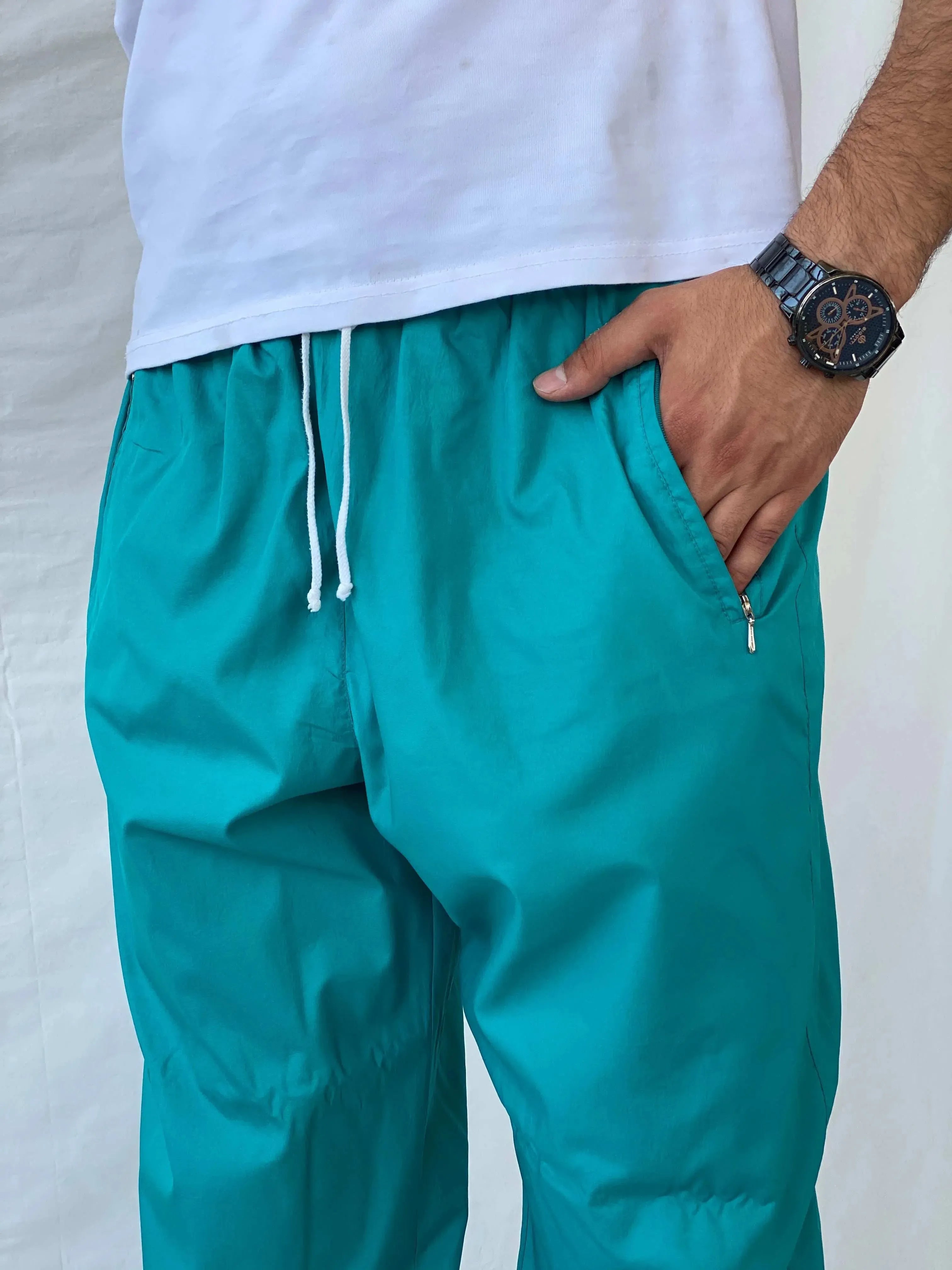 Vintage 90s Triumph Sportswear Green Windbreaker Track Pants - XL - Balagan Vintage Track Pants 80s, 90s, Ramez, vintage pants