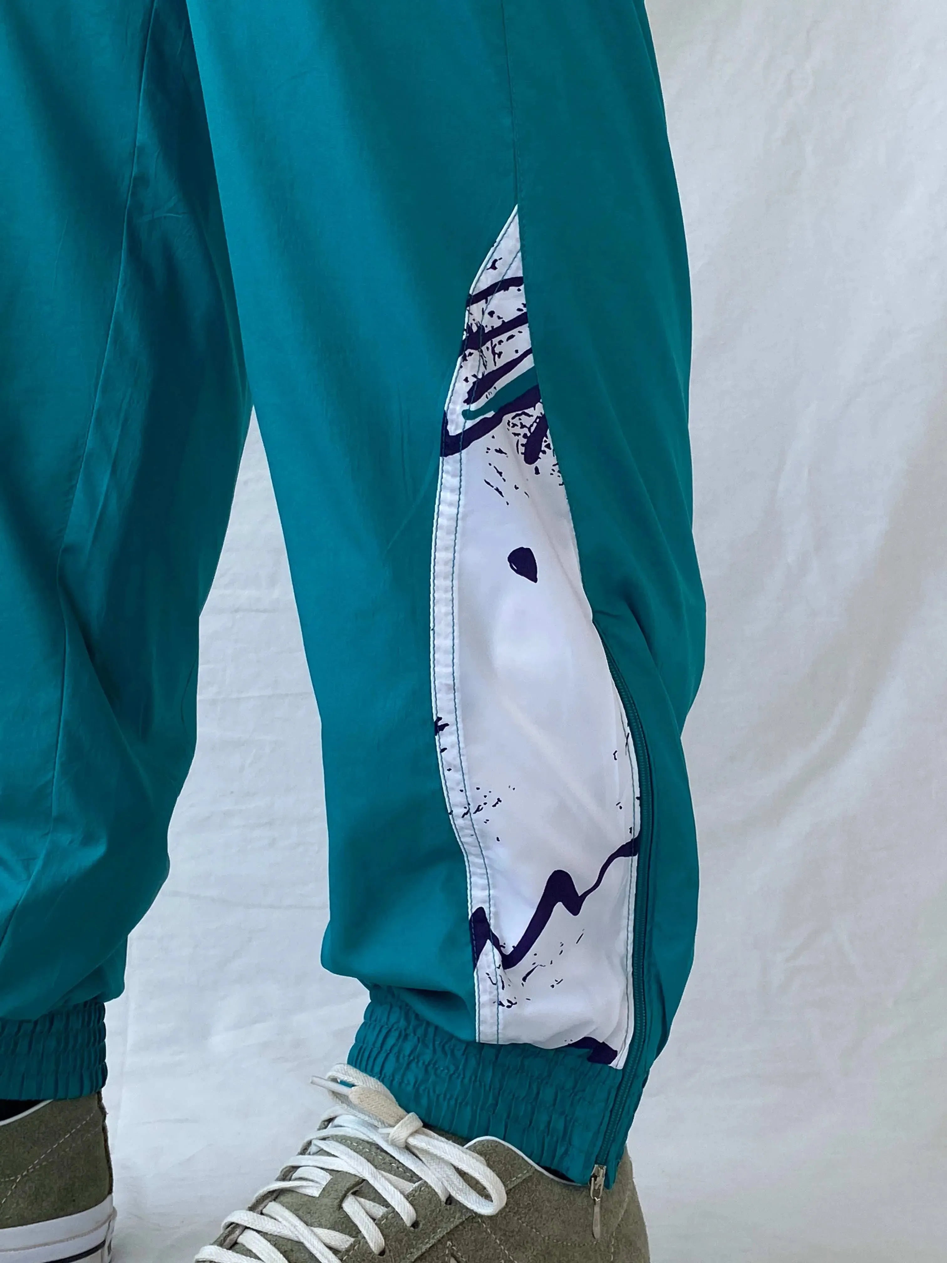 Vintage 90s Triumph Sportswear Green Windbreaker Track Pants - XL - Balagan Vintage Track Pants 80s, 90s, Ramez, vintage pants