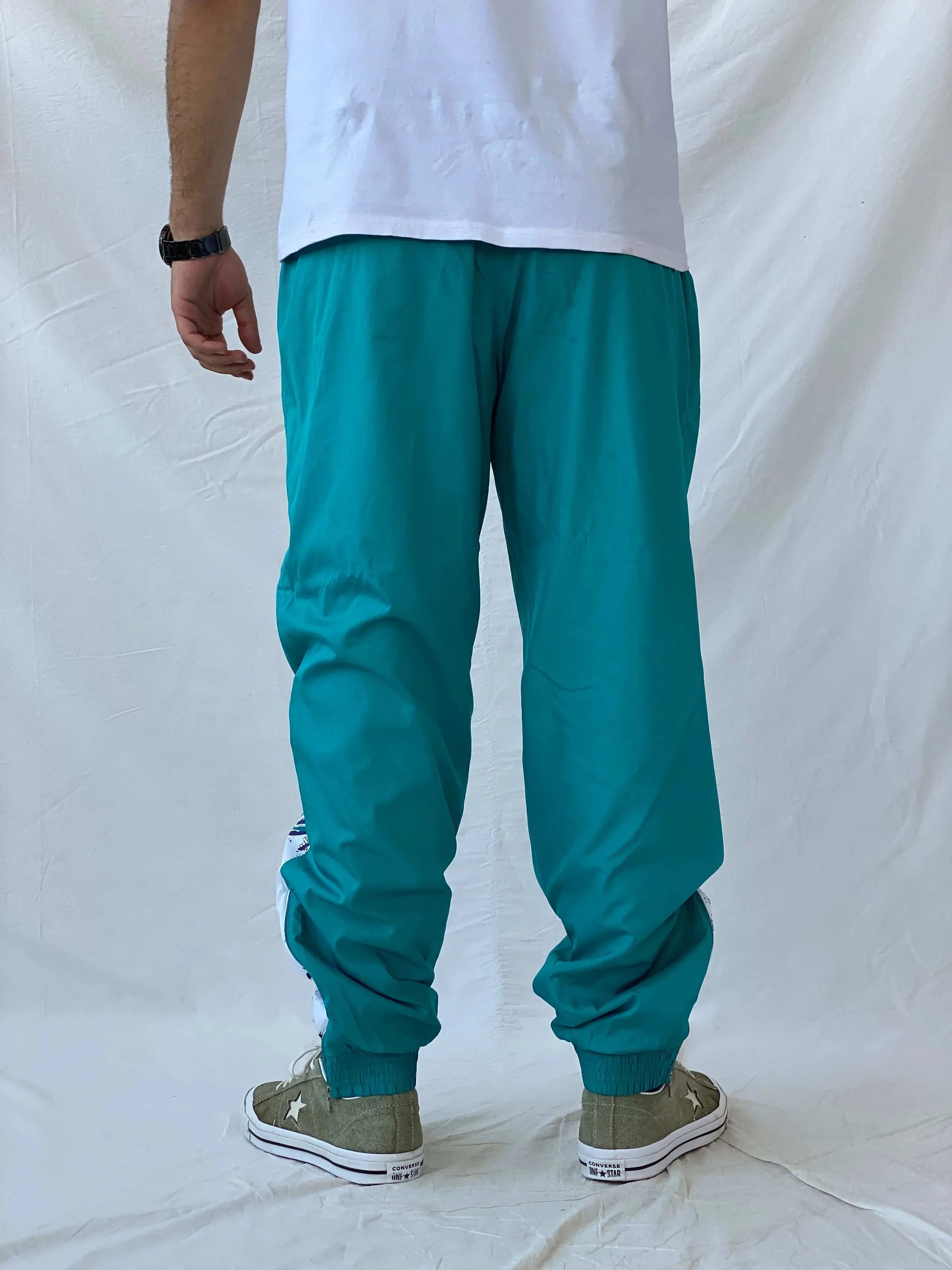 Vintage 90s Triumph Sportswear Green Windbreaker Track Pants - XL - Balagan Vintage Track Pants 80s, 90s, Ramez, vintage pants