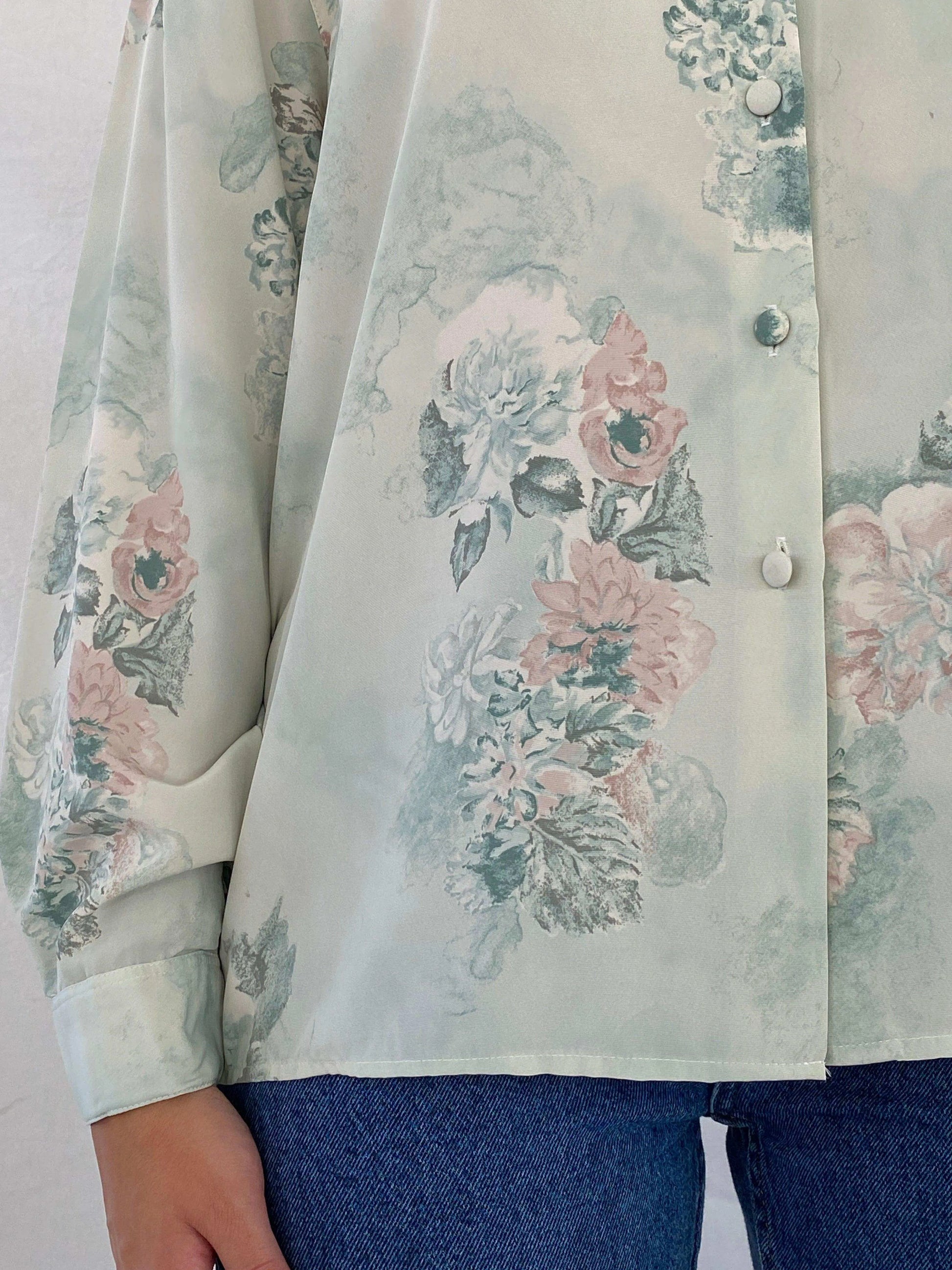 Vintage 90s UN JOUR AILLEURS Floral Shirt - Balagan Vintage Full Sleeve Shirt 00s, 90s, Deals, full sleeve shirt, Rama