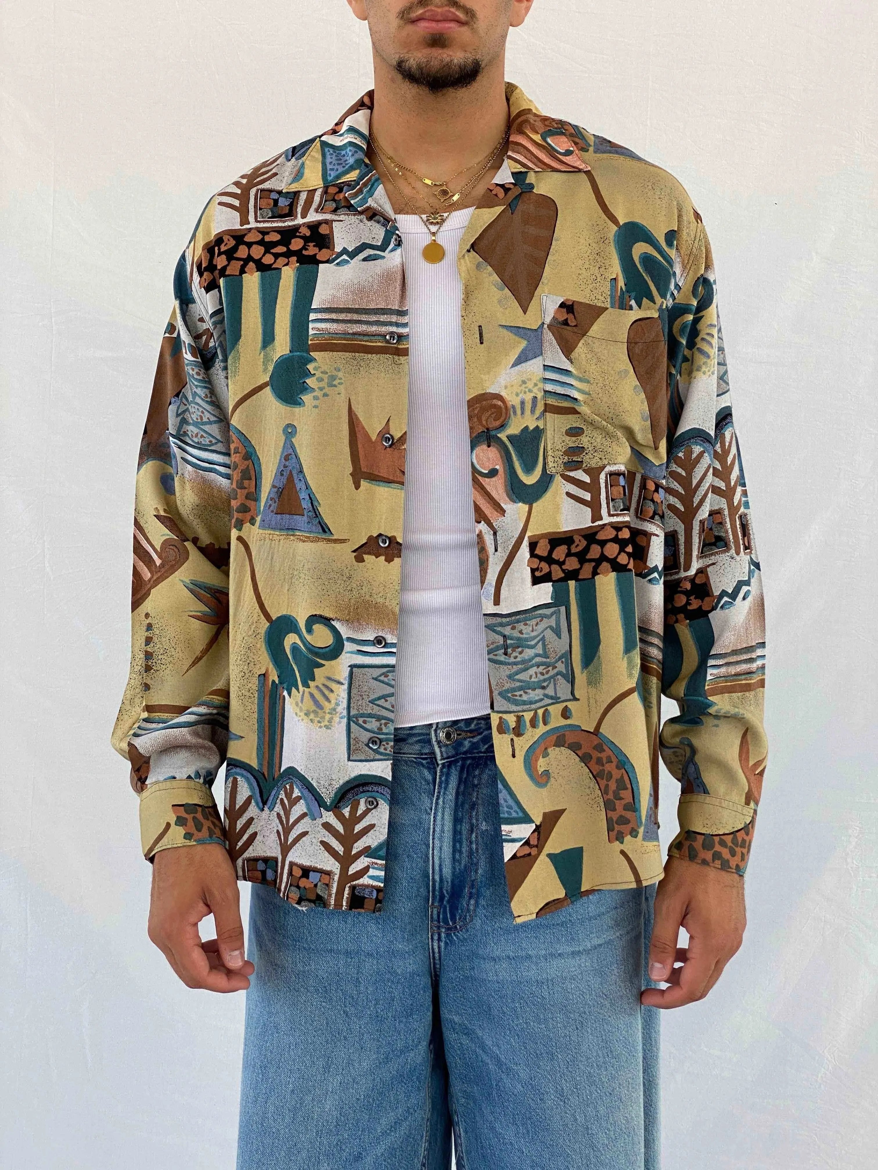 Vintage Angelo Litrico Shirt - Balagan Vintage Full Sleeve Shirt 00s, 90s, Abdullah, full sleeve shirt, men