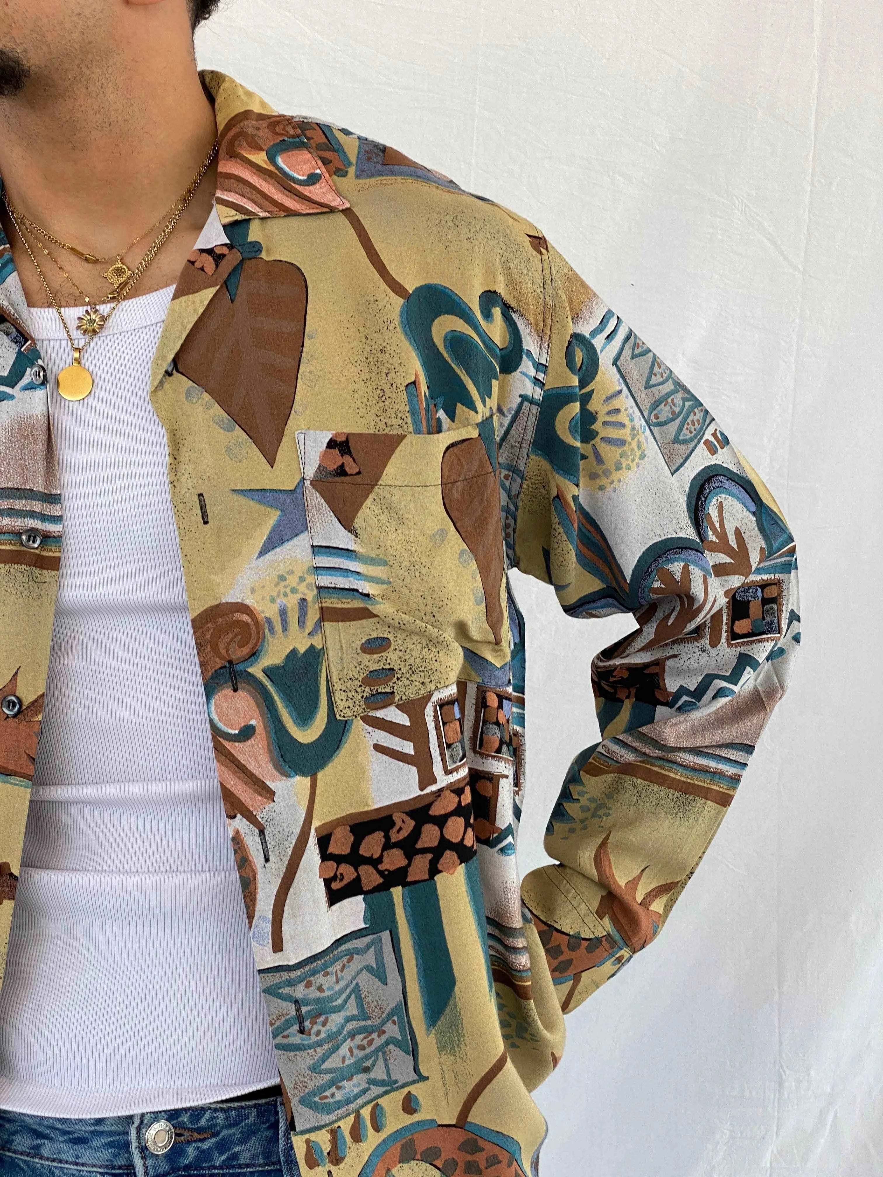 Vintage Angelo Litrico Shirt - Balagan Vintage Full Sleeve Shirt 00s, 90s, Abdullah, full sleeve shirt, men