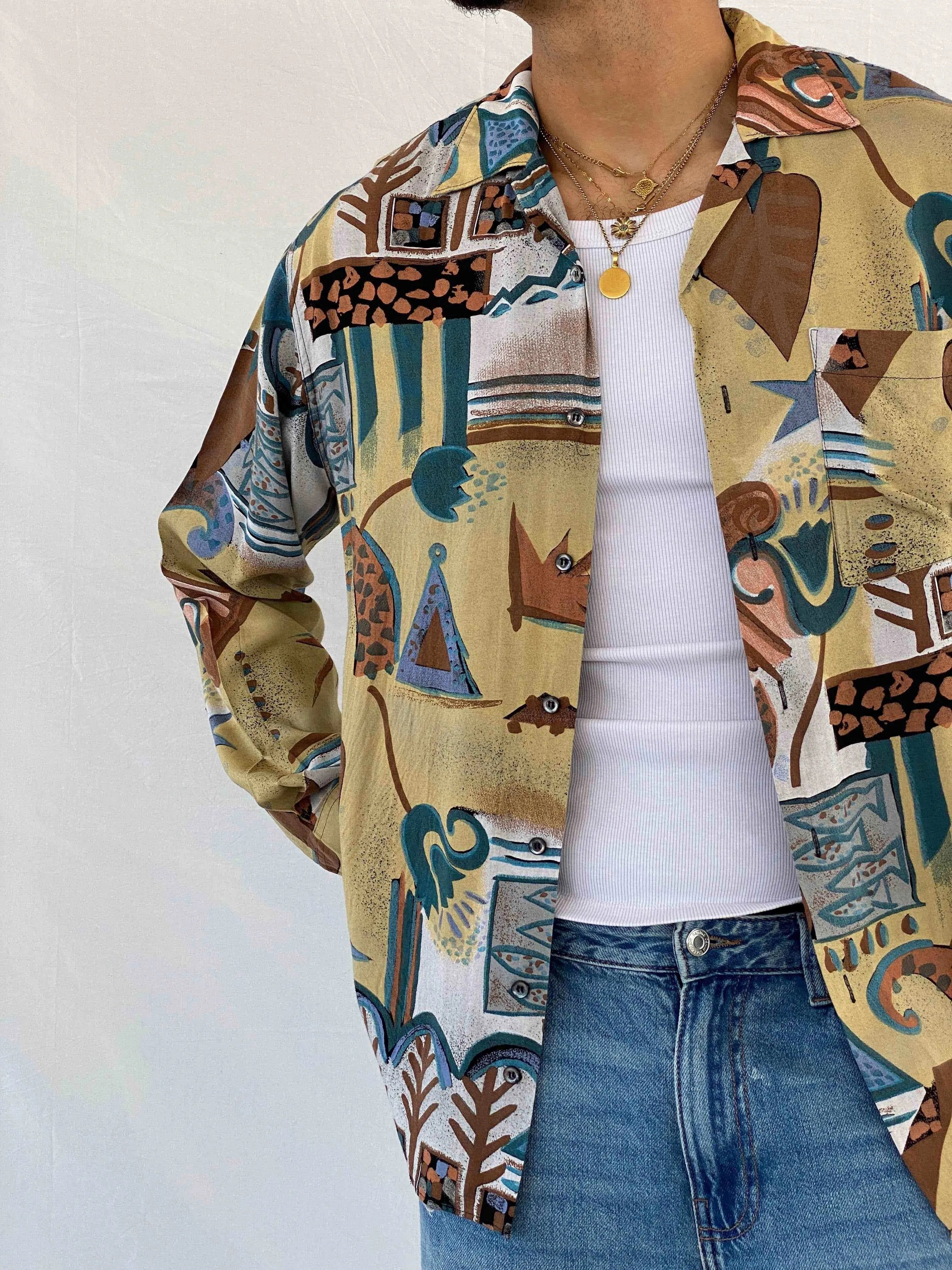 Vintage Angelo Litrico Shirt - Balagan Vintage Full Sleeve Shirt 00s, 90s, Abdullah, full sleeve shirt, men