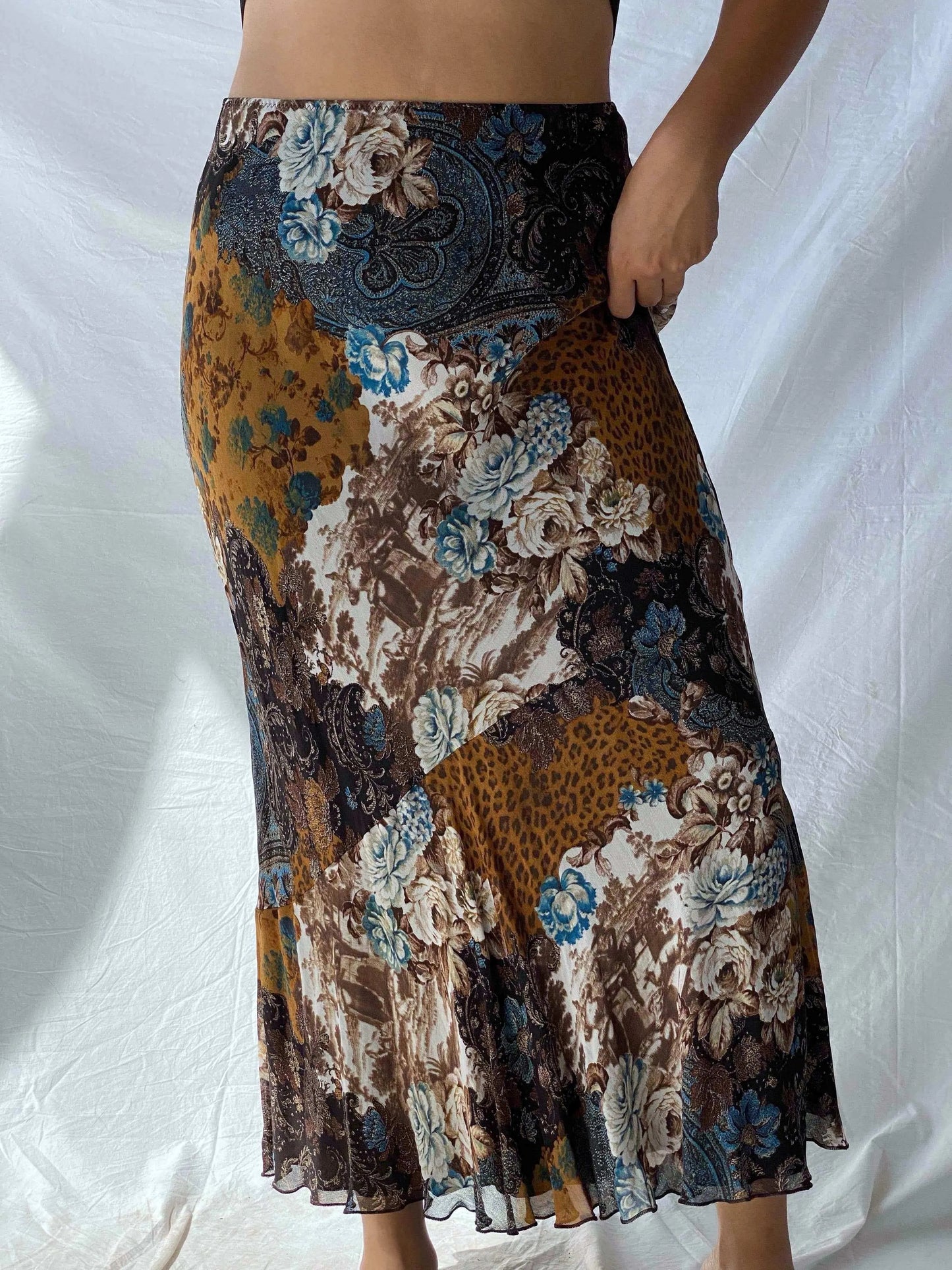 Vintage Apanage Floral Maxi Skirt - Balagan Vintage Midi Skirt 00s, 90s, Alaa, Deals, midi skirt