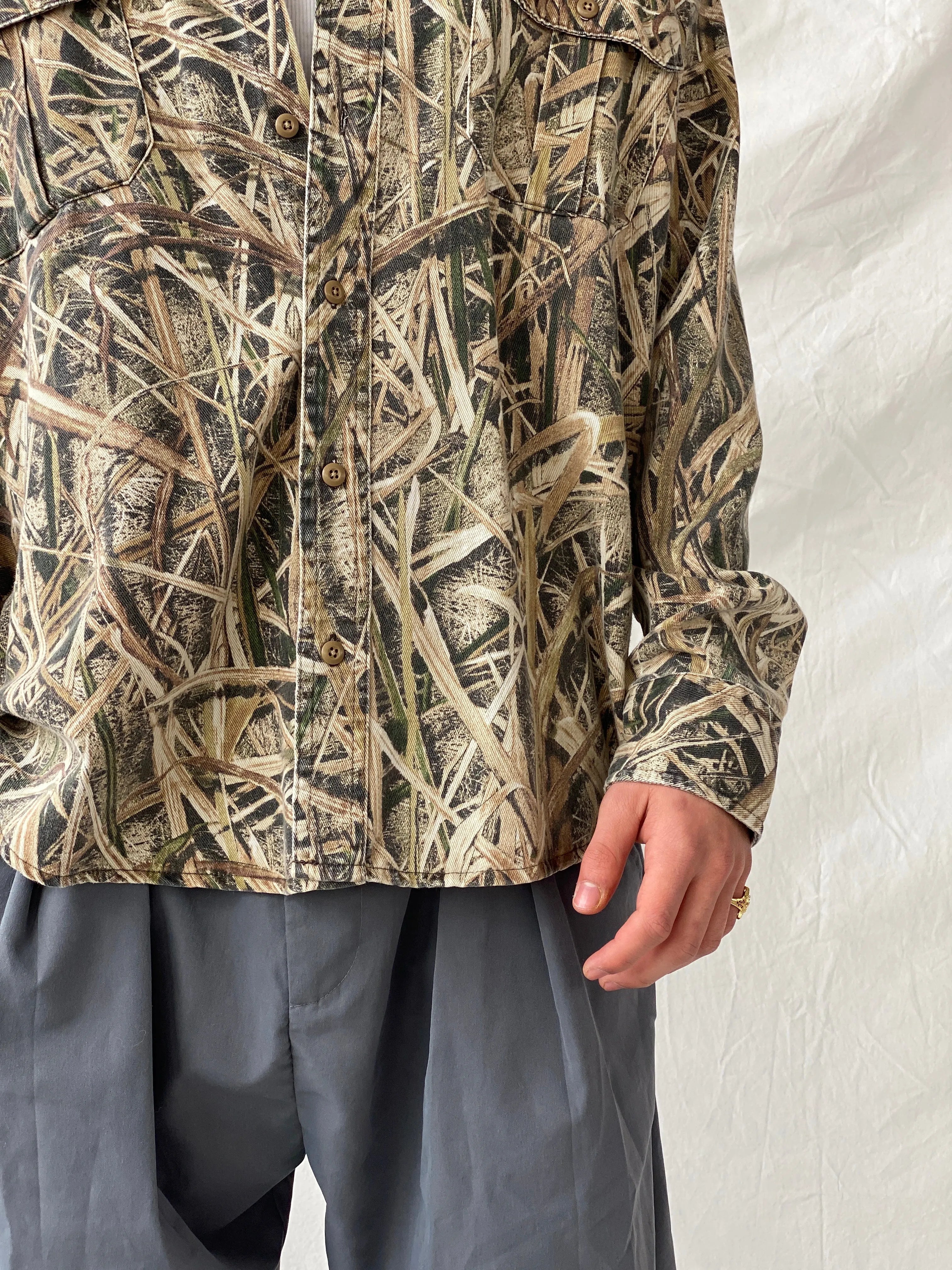 Vintage Cabela’s Men’s Camo Long Sleeve Button Down Camouflage Hunting Shirt - XL - Balagan Vintage Full sleeve Shirt 90s, full sleeve shirt, Hamza, mens shirt, printed shirt, winter