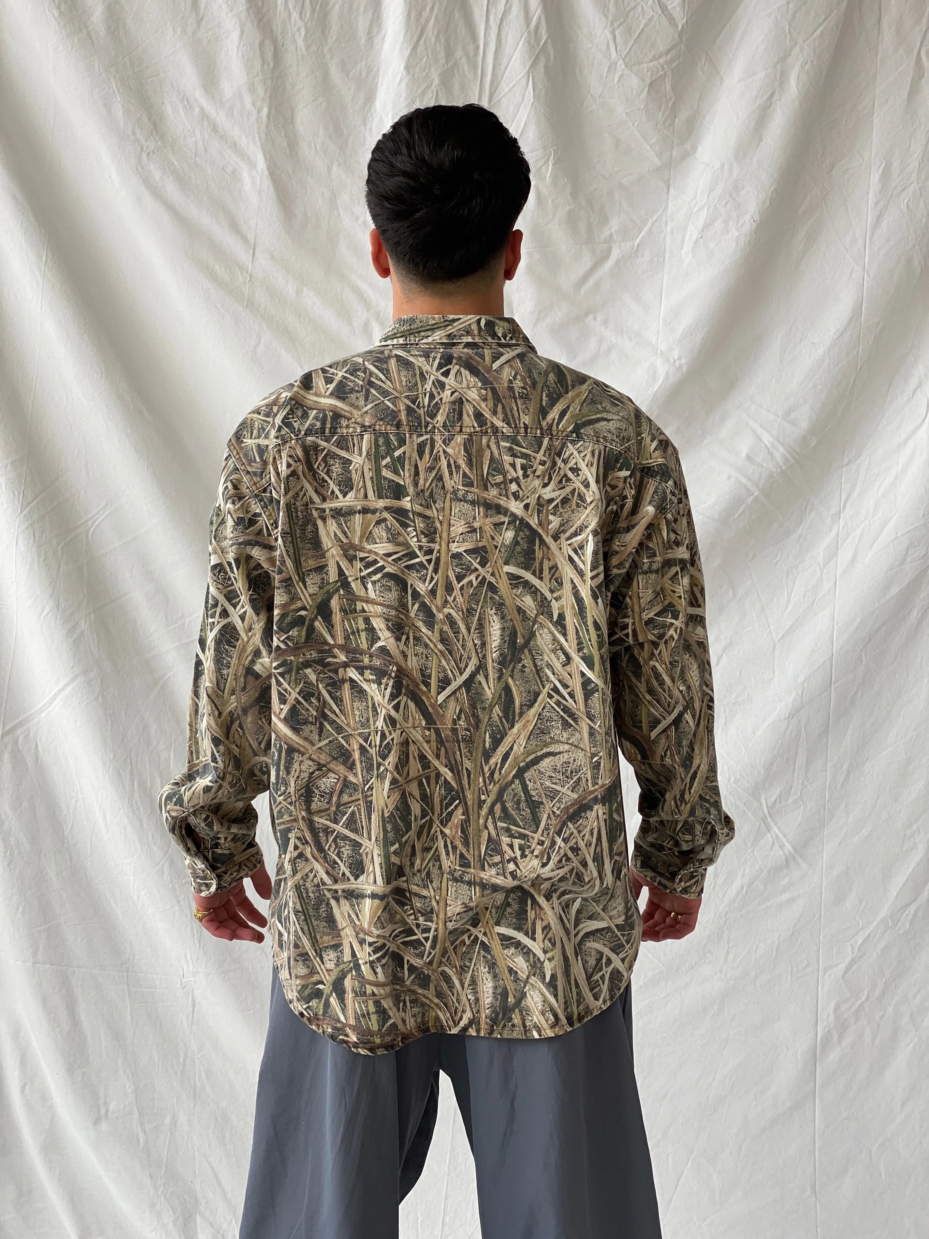 Vintage Cabela’s Men’s Camo Long Sleeve Button Down Camouflage Hunting Shirt - XL - Balagan Vintage Full sleeve Shirt 90s, full sleeve shirt, Hamza, mens shirt, printed shirt, winter