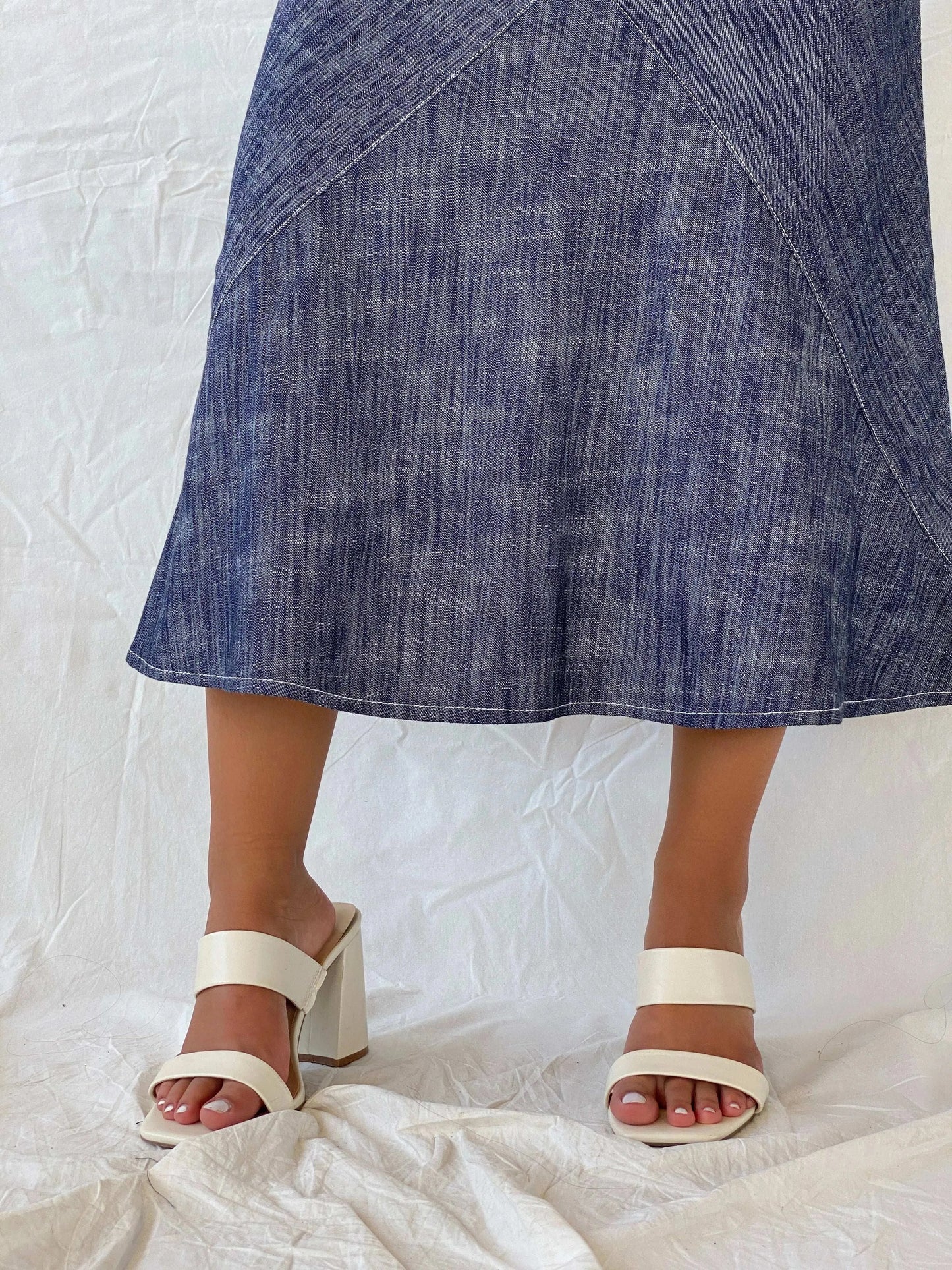 Vintage Celine Denim Pencil Midi Skirt - M - Balagan Vintage Maxi Skirt 00s, Deals, denim, denim skirt, Lana, midi skirt, summer