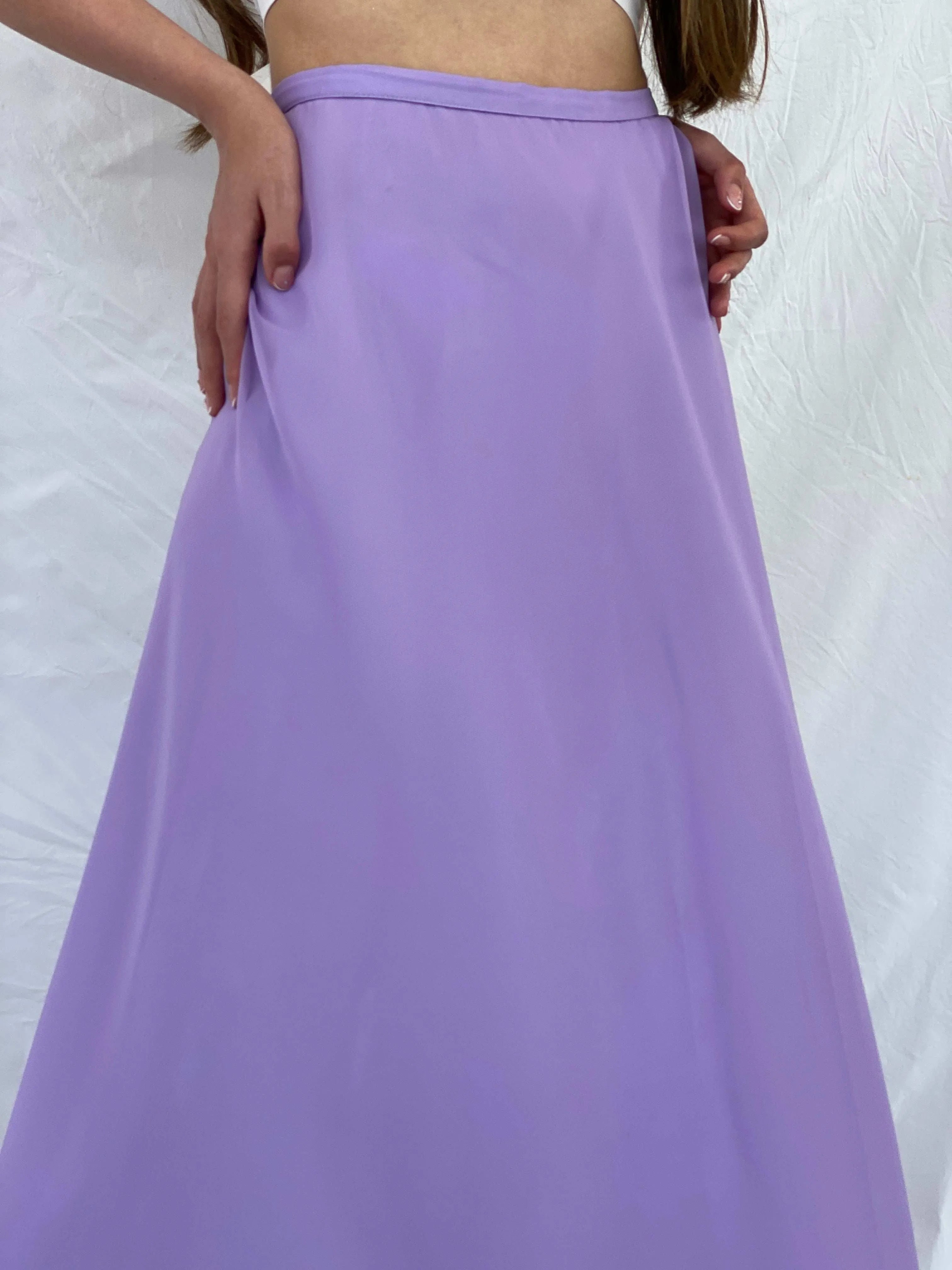 Vintage Cmor Abiye Lilac Maxi Skirt - S - Balagan Vintage Maxi Skirt 90s, Deals, maxi skirt, Mira