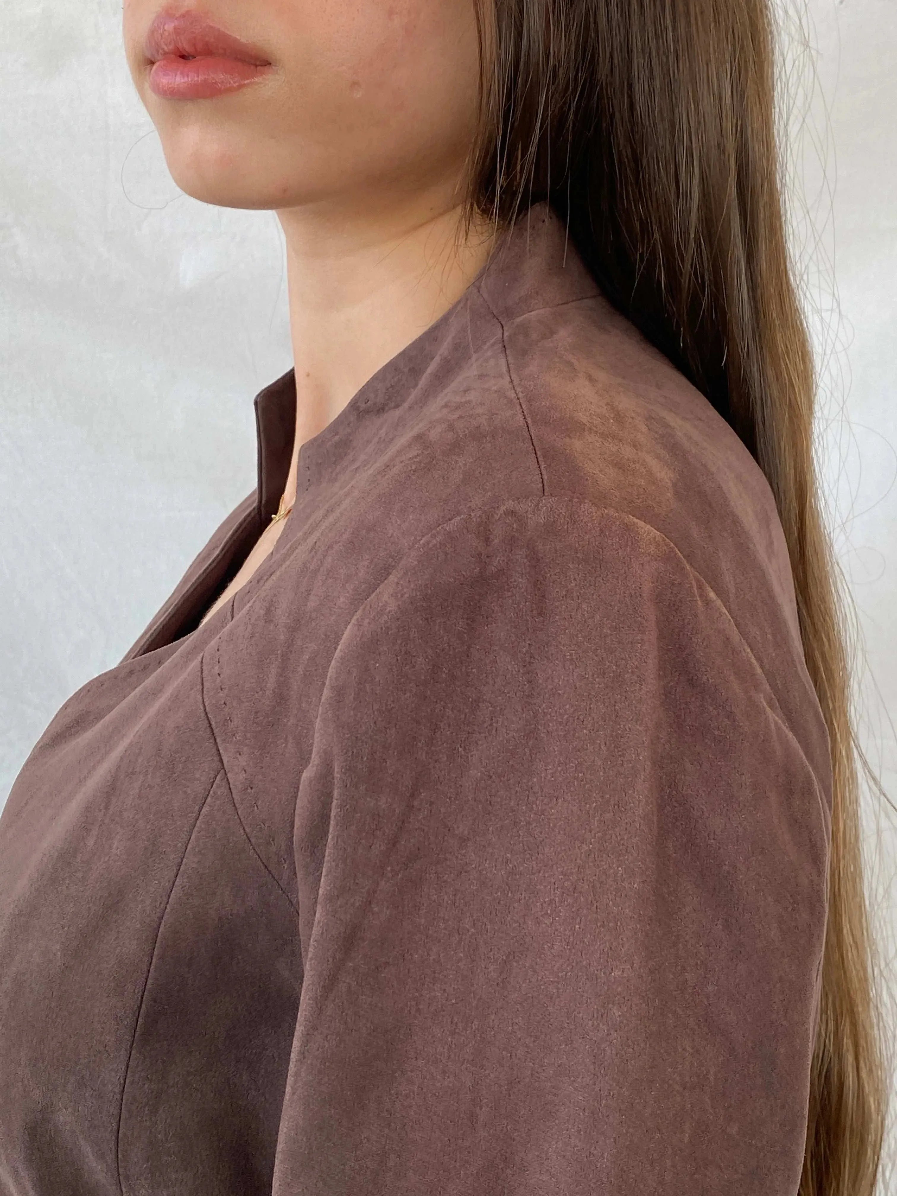 Vintage Country Casuals Brown Buttoned Light Jacket - L - Balagan Vintage Jacket 90s, blazer, Coats&Jackets, full sleeve blazer, Mira, winter