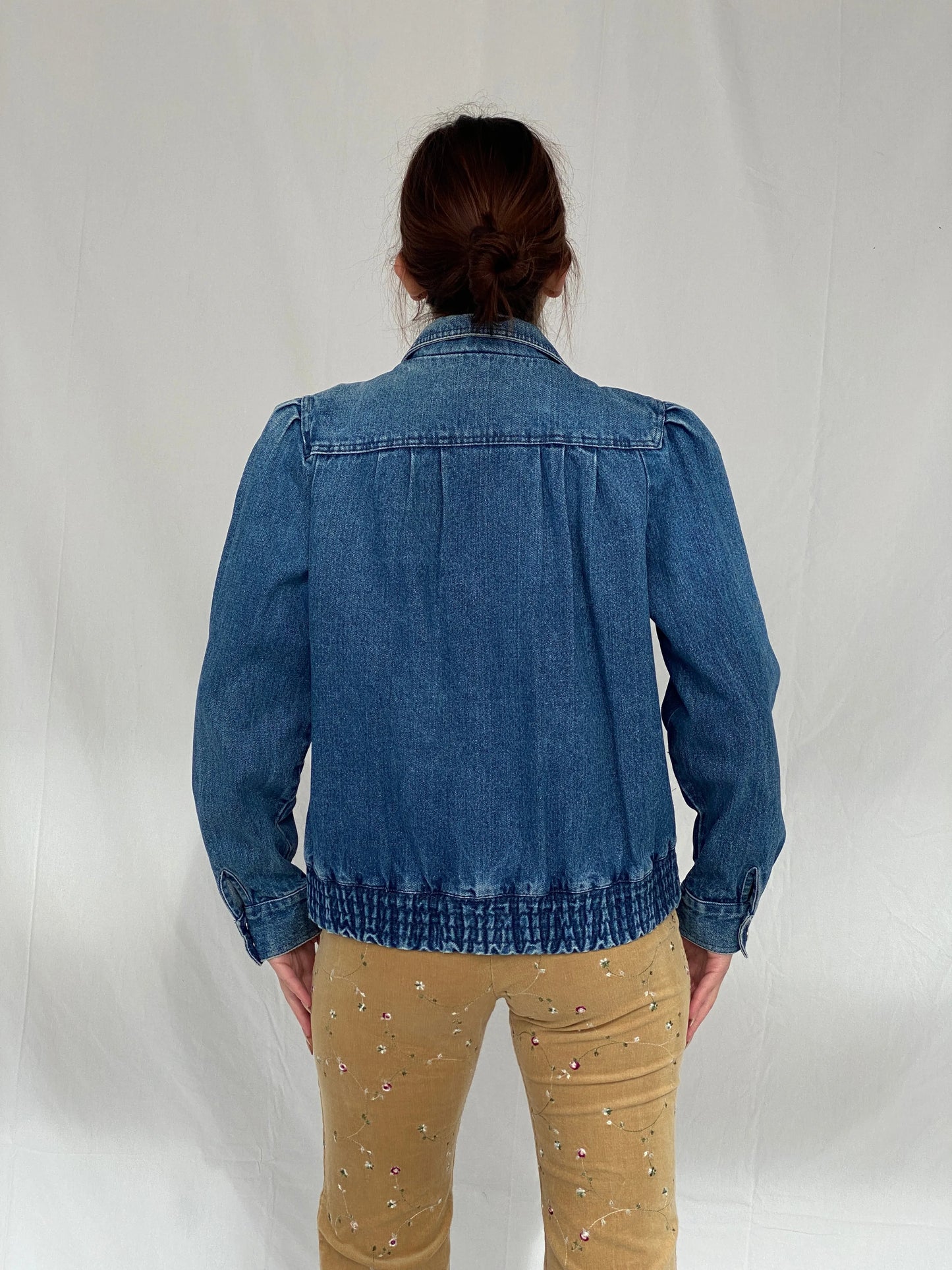 Vintage Denim Bomber Jacket - M - Balagan Vintage Denim Jacket 00s, Ayah, Coats&Jackets, denim, denim jacket, Women's Denim Jackets
