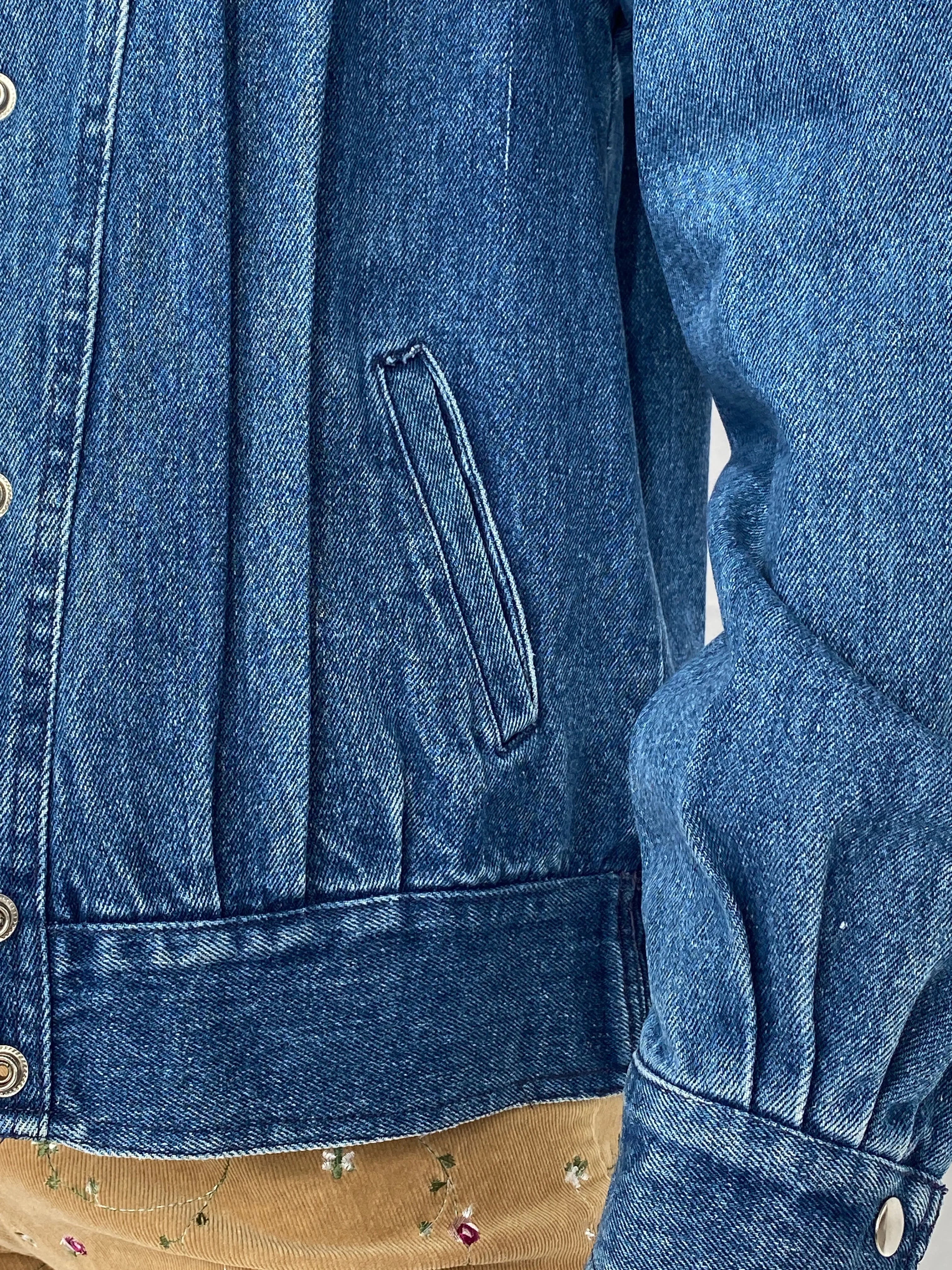 Vintage Denim Bomber Jacket - M - Balagan Vintage Denim Jacket 00s, Ayah, Coats&Jackets, denim, denim jacket, Women's Denim Jackets