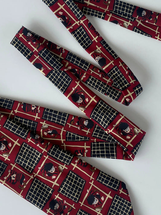 Vintage Dennis The Menace by Thomson & Co Graphic Red Tie - Balagan Vintage Ties crazy print, graphic, graphic ties, printed ties, tie, vintage, vintage ties