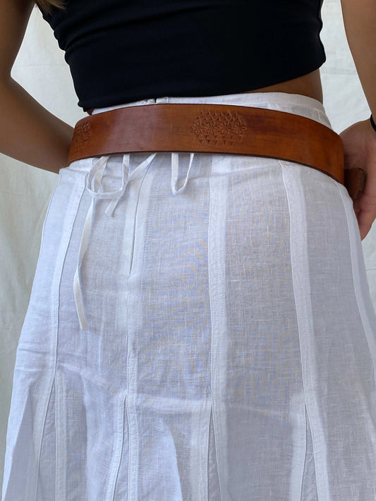 Vintage ELCHE CASTILLO Buckle Western Belt - Balagan Vintage 80s, cowboy, Lana, rare find, rare vintage