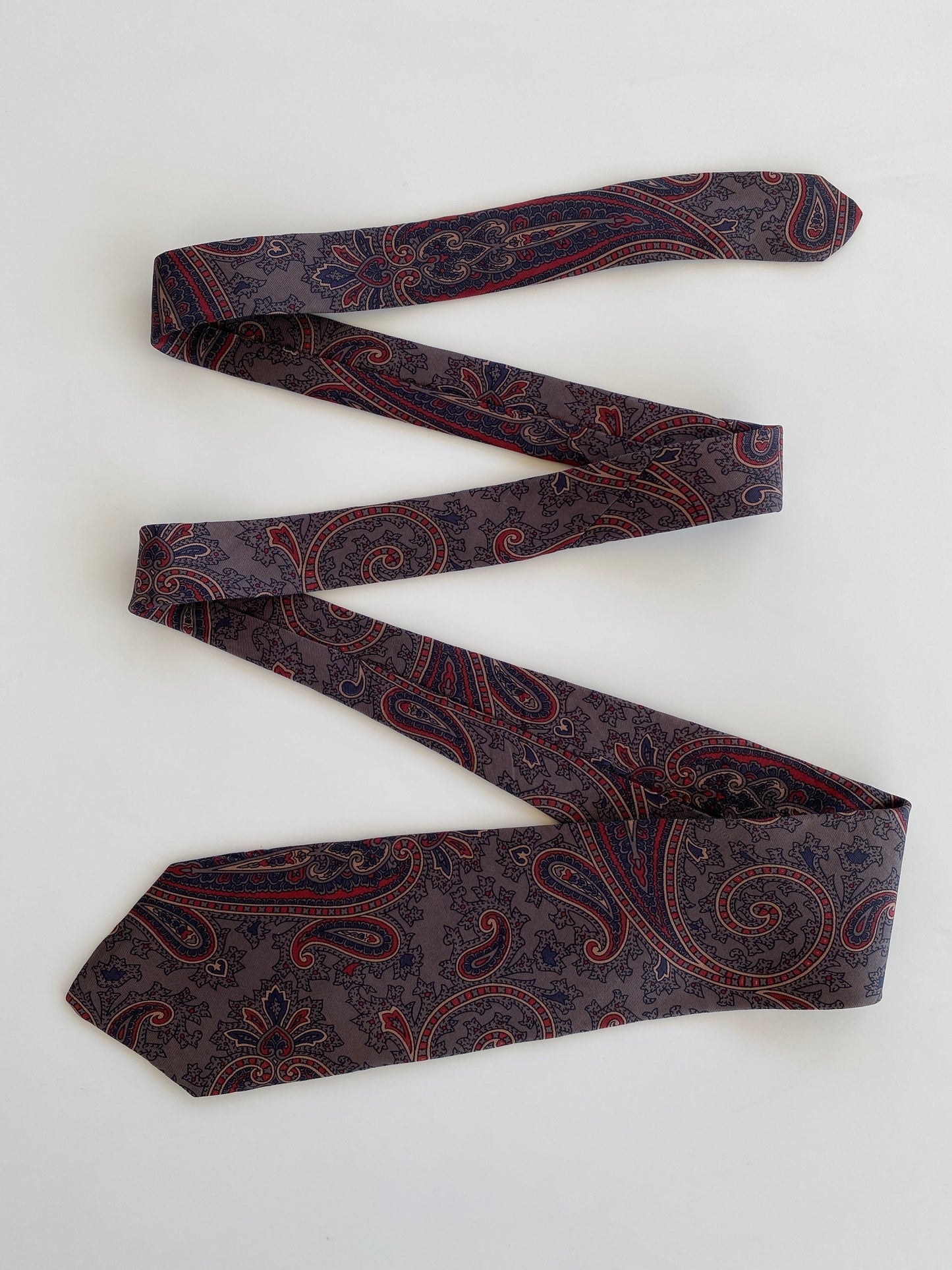 Vintage GANT Brown Paisley Print Men’s Neck Tie - Balagan Vintage Ties printed ties, tie, vintage, vintage ties