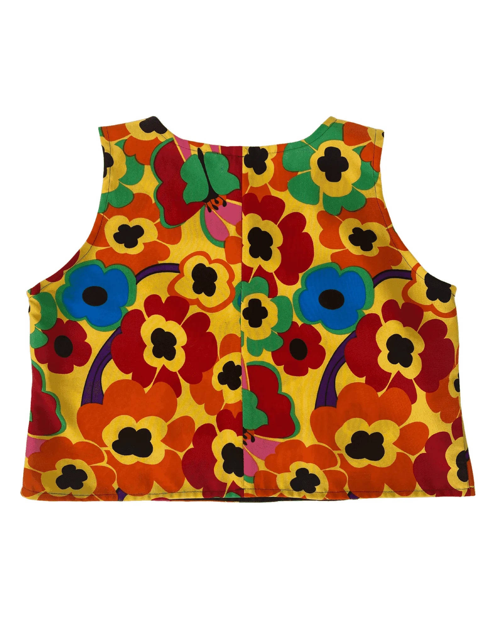 Vintage Handmade Floral Top - Balagan Vintage Sleeveless Top Deals, floral top, Rahmeh