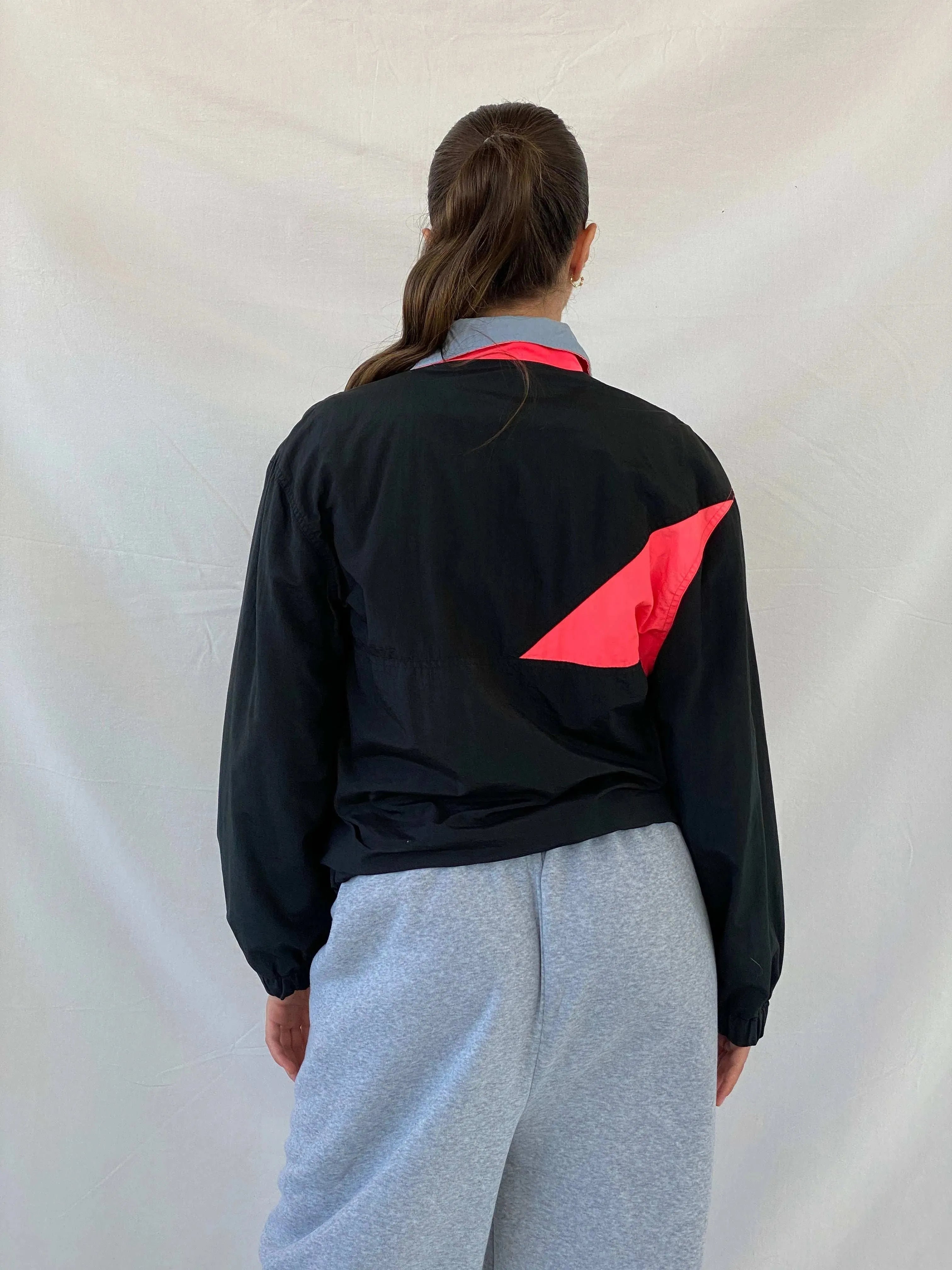Vintage HIND Black Windbreaker Track Jacket - M - Balagan Vintage Windbreaker Jacket 00s, Coats&Jackets, Mira, vintage, vintage windbreaker, windbreaker, windbreaker jacket, women, Women's Windbreaker Jackets