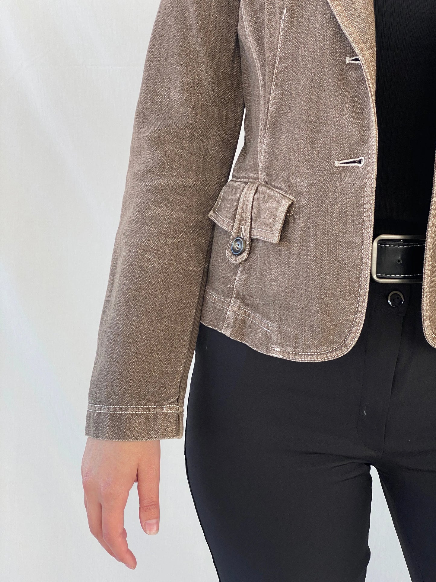 Vintage i Blues Club Women’s Gray Structured Wool Blend Blazer - L - Balagan Vintage Blazer Ayah, blazer, Coats&Jackets, full sleeve blazer, Women's Blazers, wool