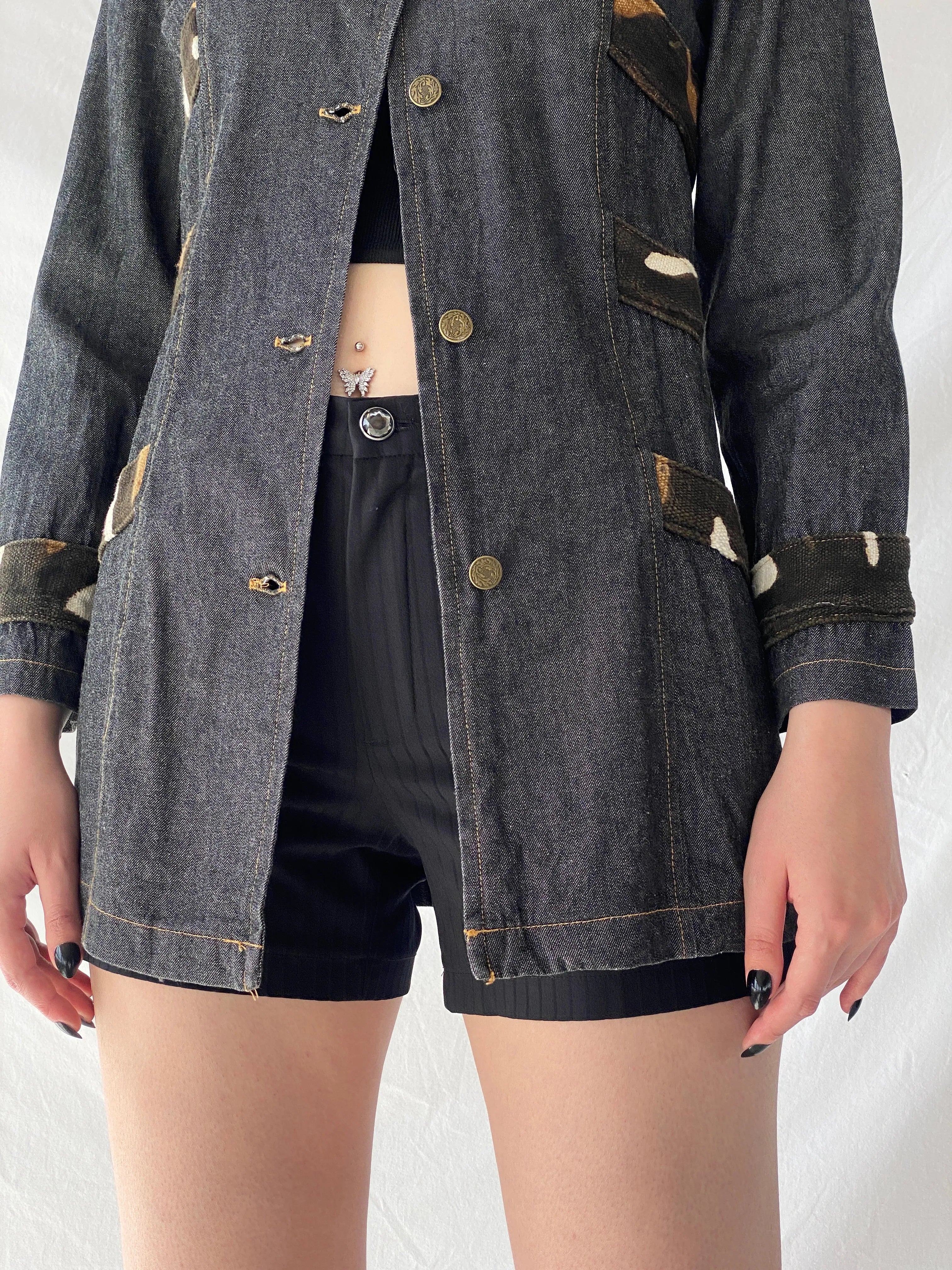 Vintage Jamp Fashion By Charlie Cotton Denim Jacket - M - Balagan Vintage Leather Jacket 00s, Ayah, blazer, Coats&Jackets, denim, full sleeve blazer, winter, Women's Blazers, Women's Denim Jackets