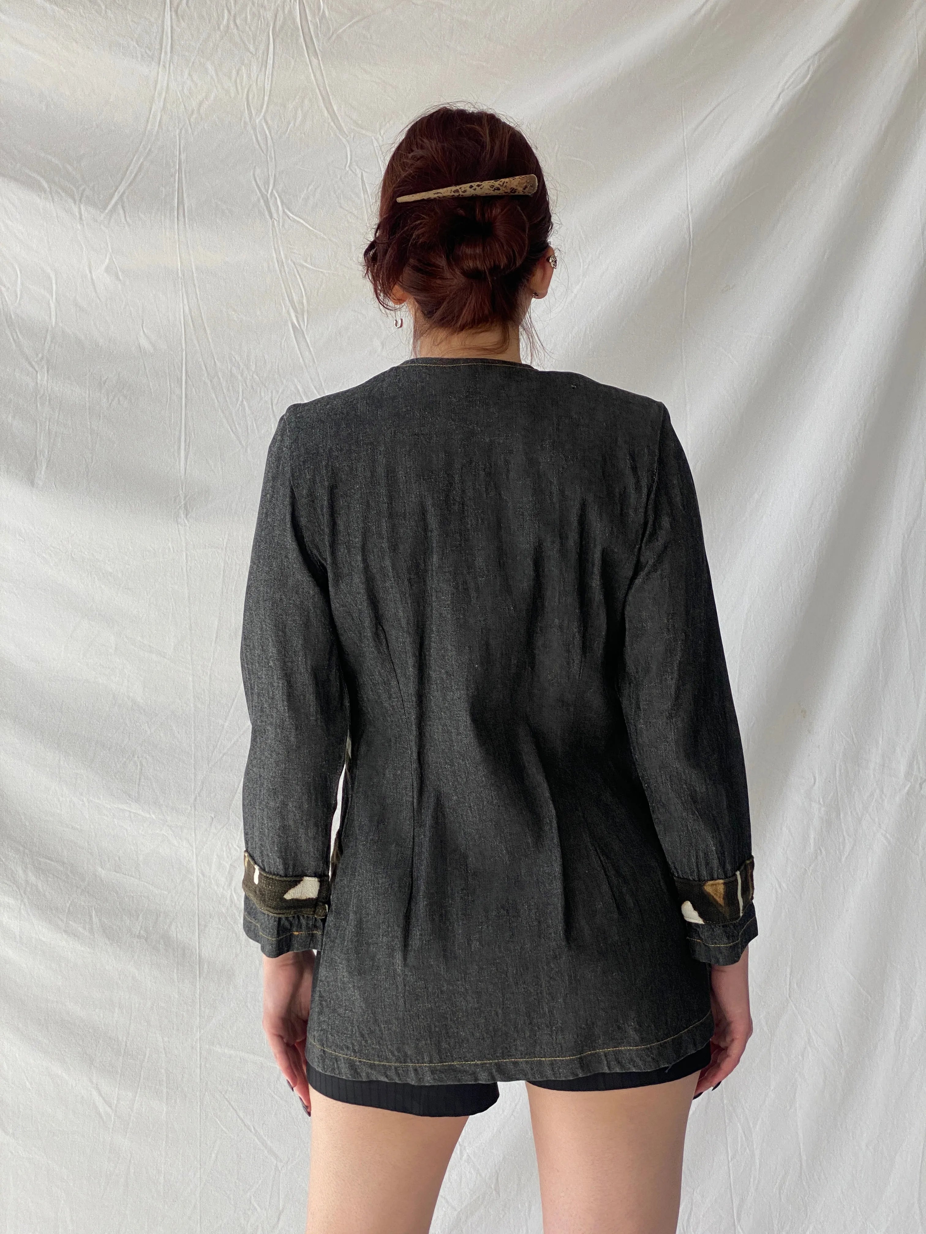 Vintage Jamp Fashion By Charlie Cotton Denim Jacket - M - Balagan Vintage Leather Jacket 00s, Ayah, blazer, Coats&Jackets, denim, full sleeve blazer, winter, Women's Blazers, Women's Denim Jackets