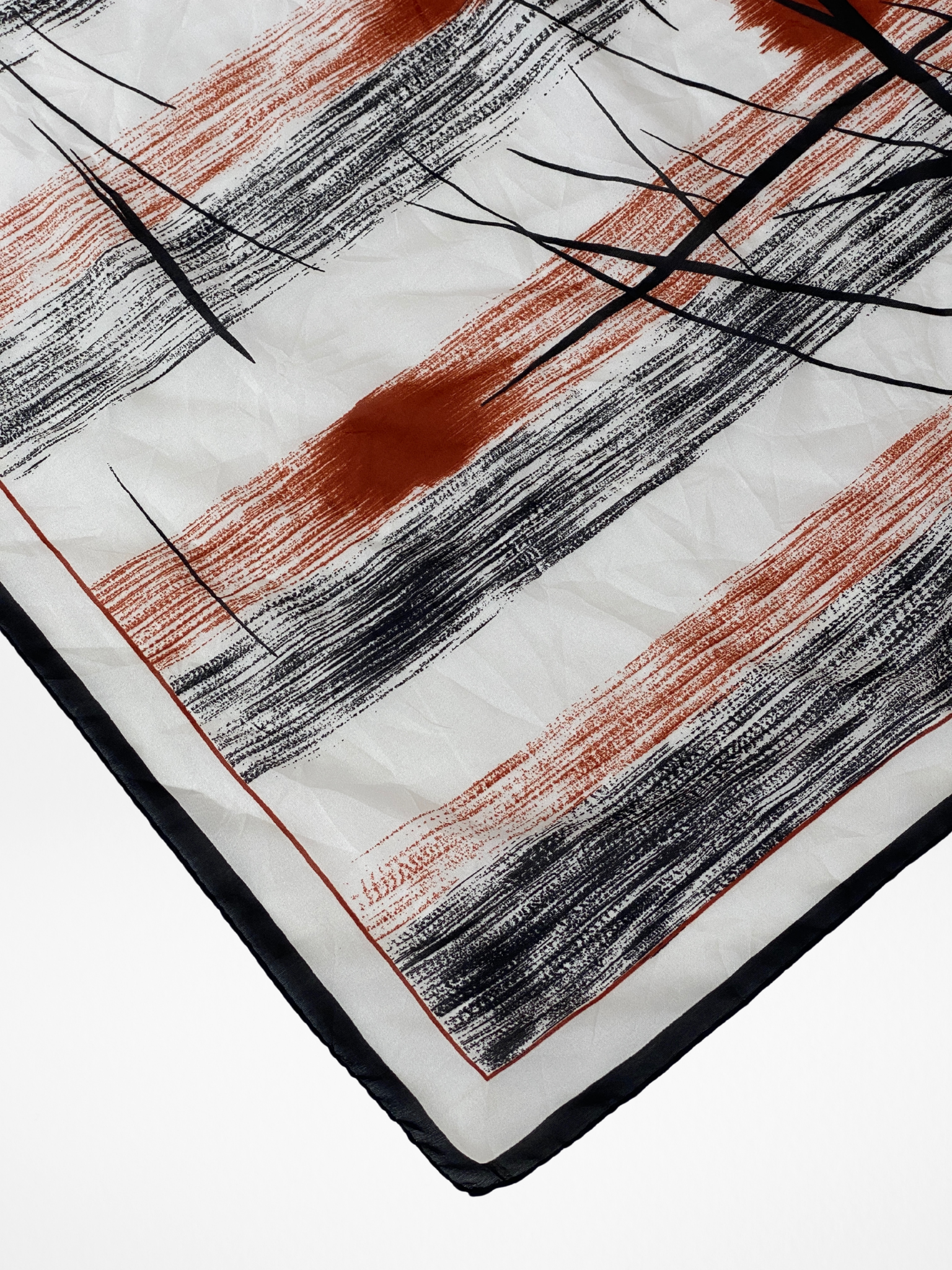 Vintage Jehau De Fabregues Paris Abstract Design Square Scarf - Balagan Vintage Scarf 00s, multicolored, NEW IN, scarf, summer
