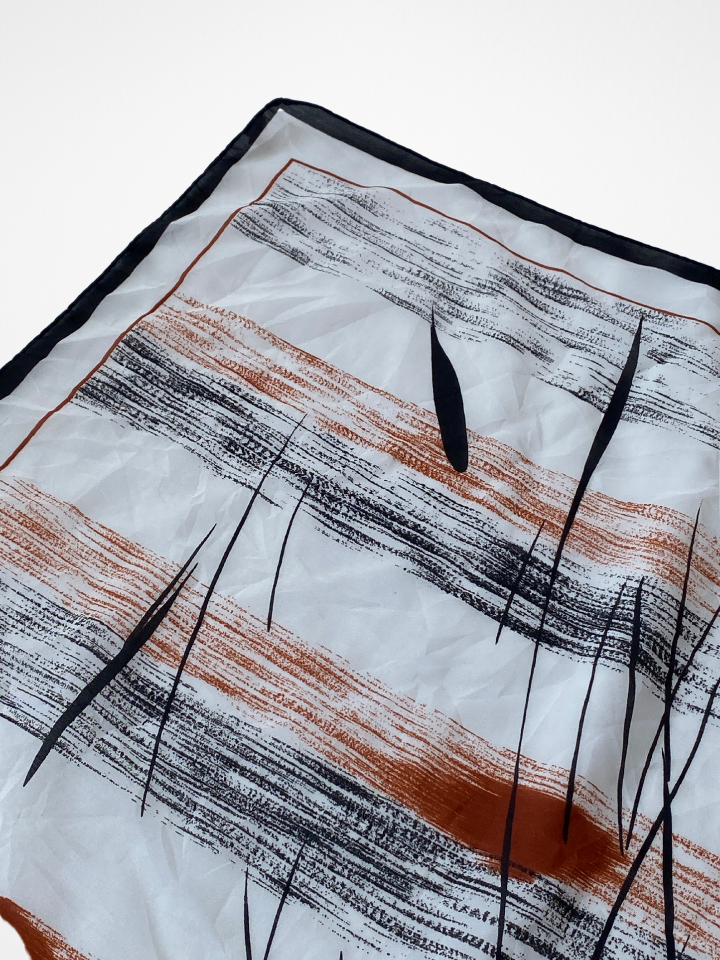 Vintage Jehau De Fabregues Paris Abstract Design Square Scarf - Balagan Vintage Scarf 00s, multicolored, NEW IN, scarf, summer