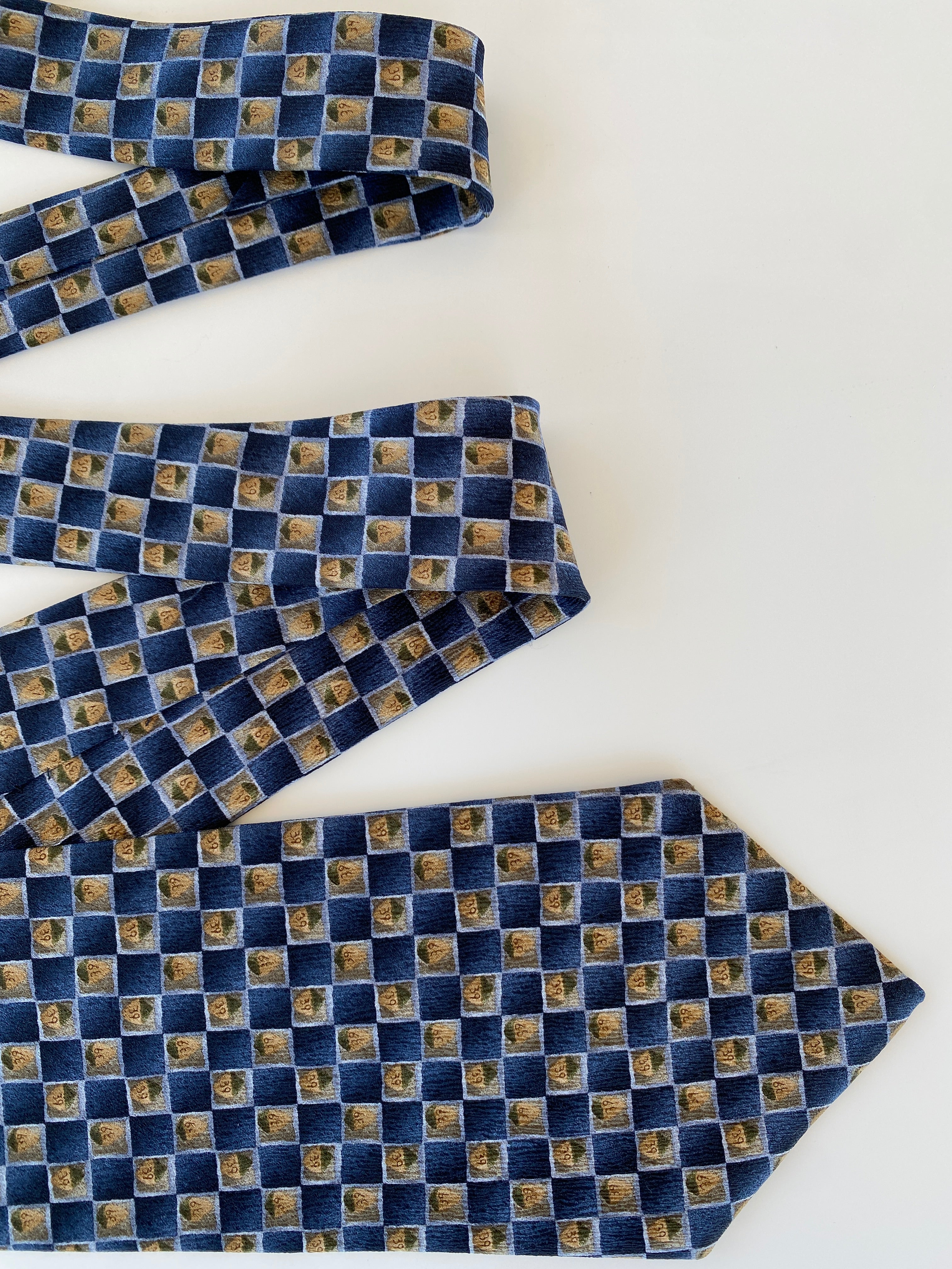 Vintage Jimmy V Darryl Strawberry Collection Three Silk Men’s Neck Tie - Balagan Vintage Ties formal, graphic ties, men, printed ties, tie, vintage, vintage ties