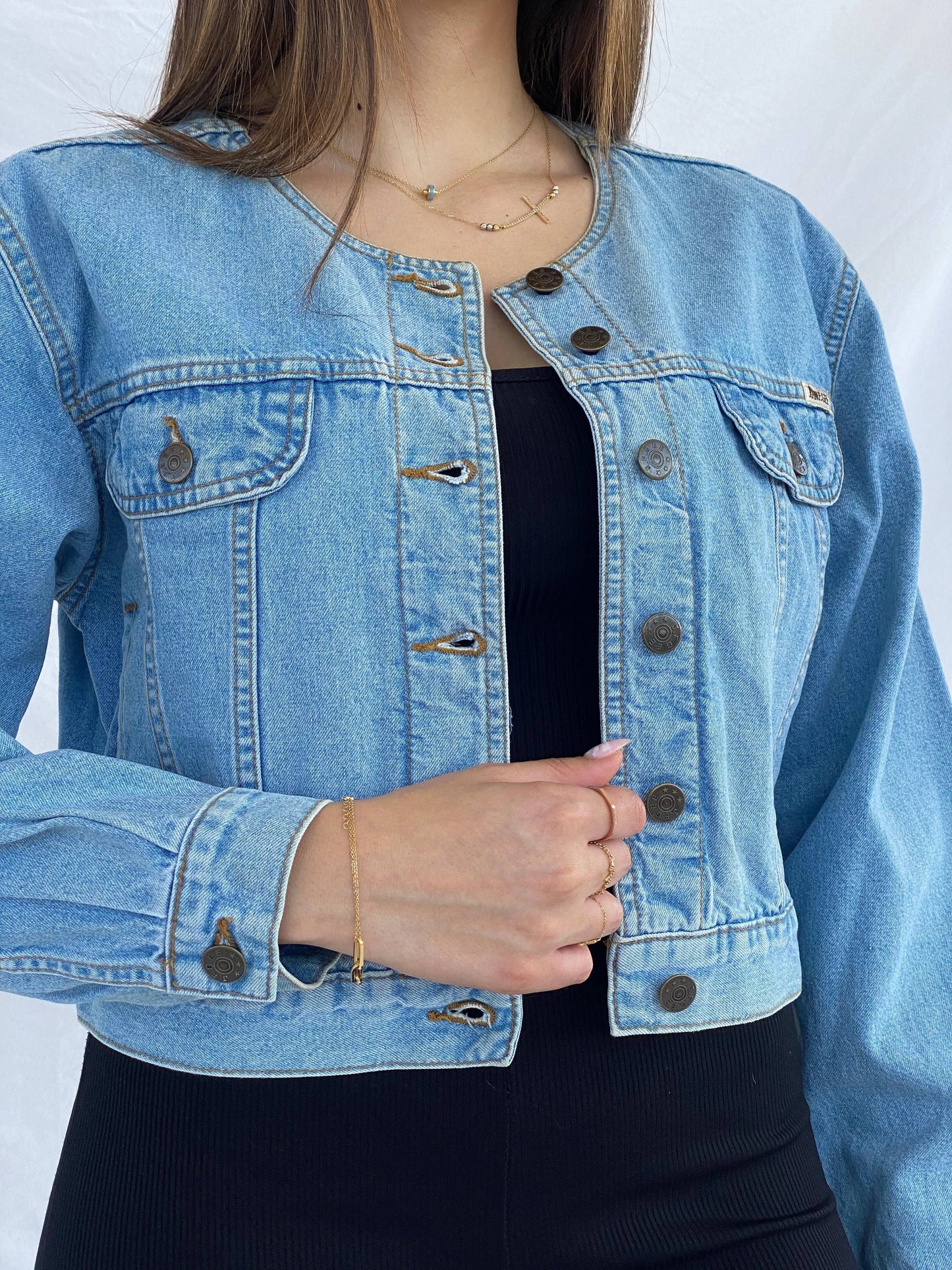 Vintage JOHNF.GEE Cropped Denim Jacket - Size S/M - Balagan Vintage Denim Jacket 00s, Coats&Jackets, denim, denim jacket, Juana, Women's Denim Jackets