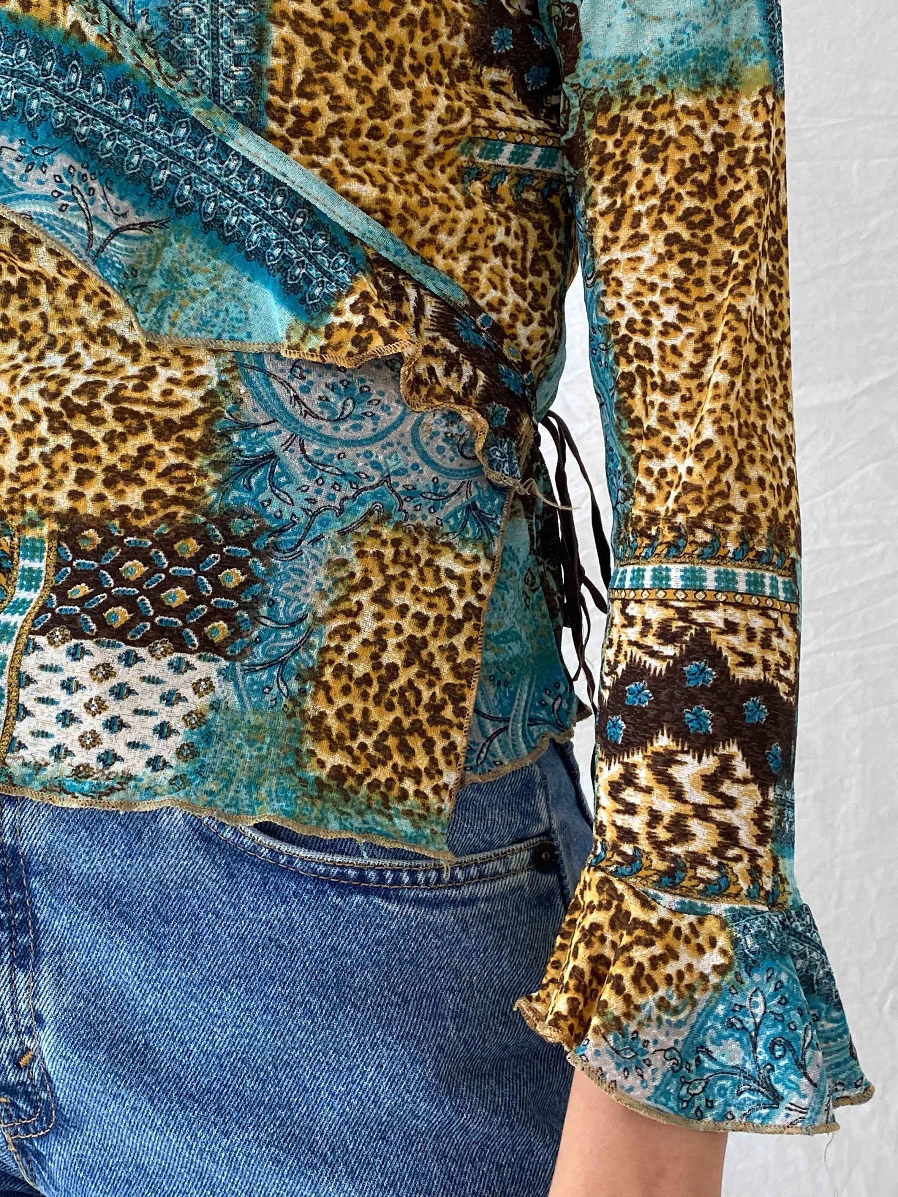 Vintage Jus De Pom Paris Wrap Top - Balagan Vintage Wrap Top 00s, 90s, Deals, Mira