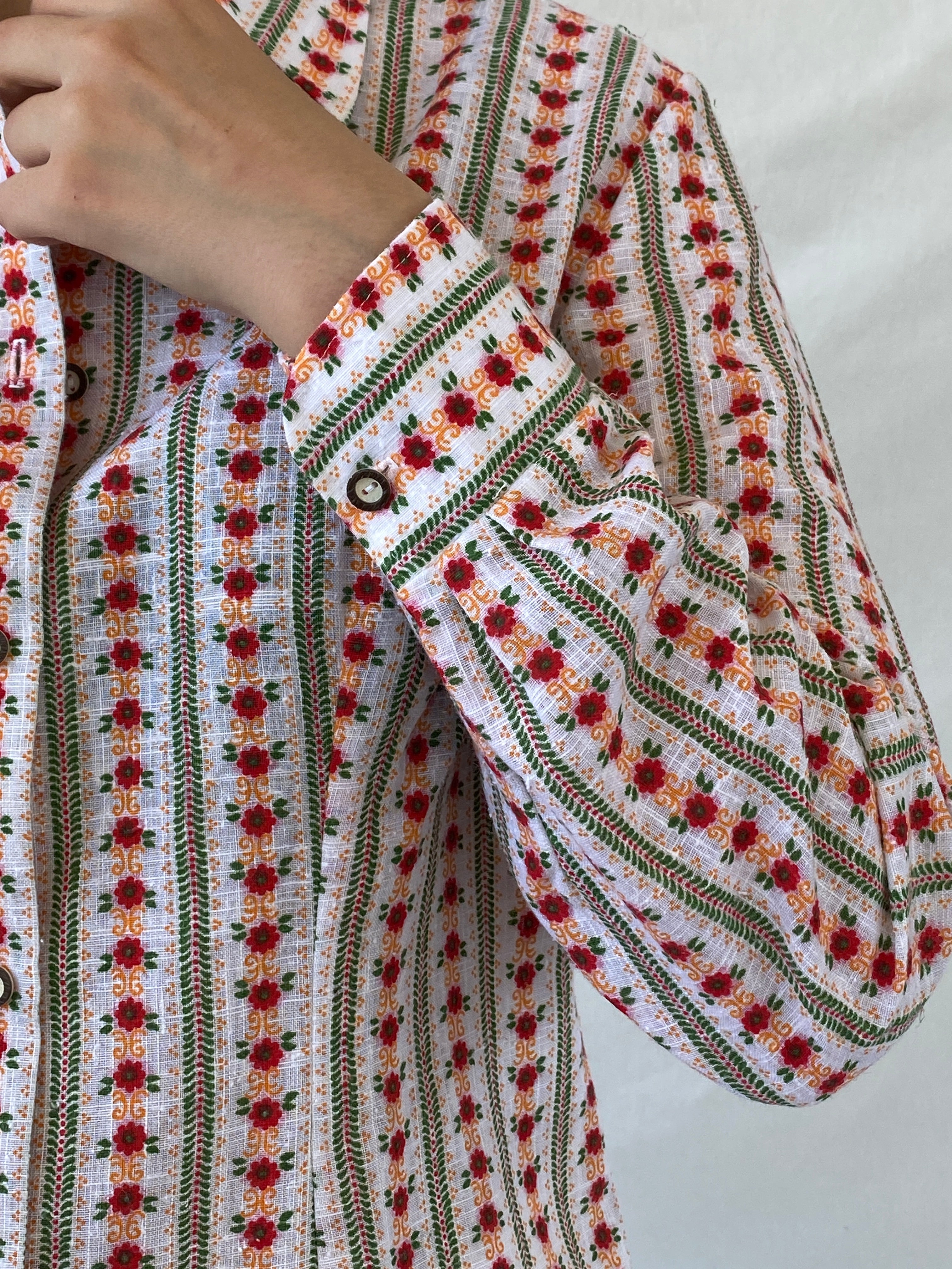 Vintage Lanz Salzburger Floral Button Up Full Sleeve Shirt - XL - Balagan Vintage Full Sleeve Shirt 00s, Ayah, floral, floral shirt, full sleeve shirt, NEW IN, Office core, summer