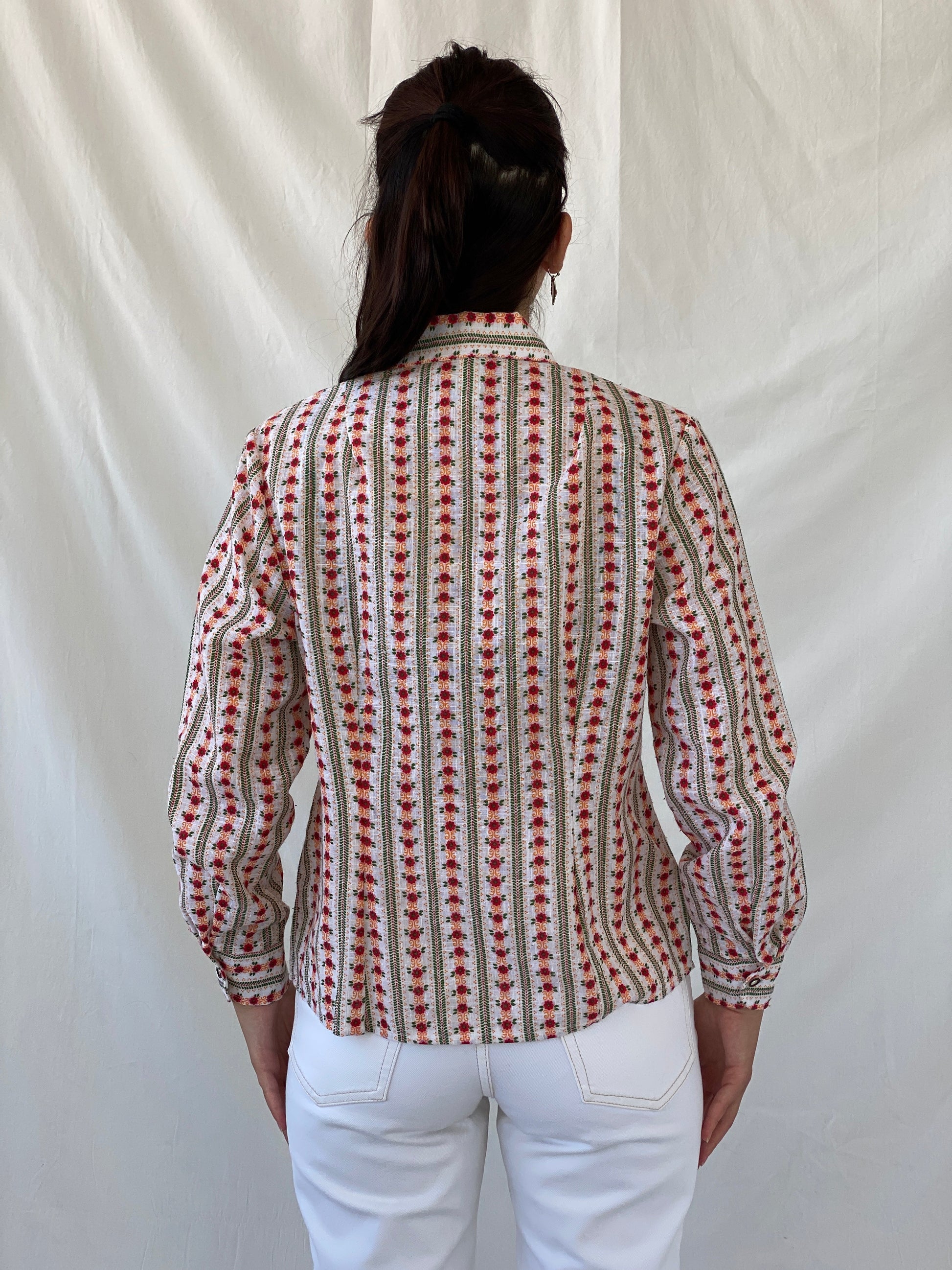 Vintage Lanz Salzburger Floral Button Up Full Sleeve Shirt - XL - Balagan Vintage Full Sleeve Shirt 00s, Ayah, floral, floral shirt, full sleeve shirt, NEW IN, Office core, summer