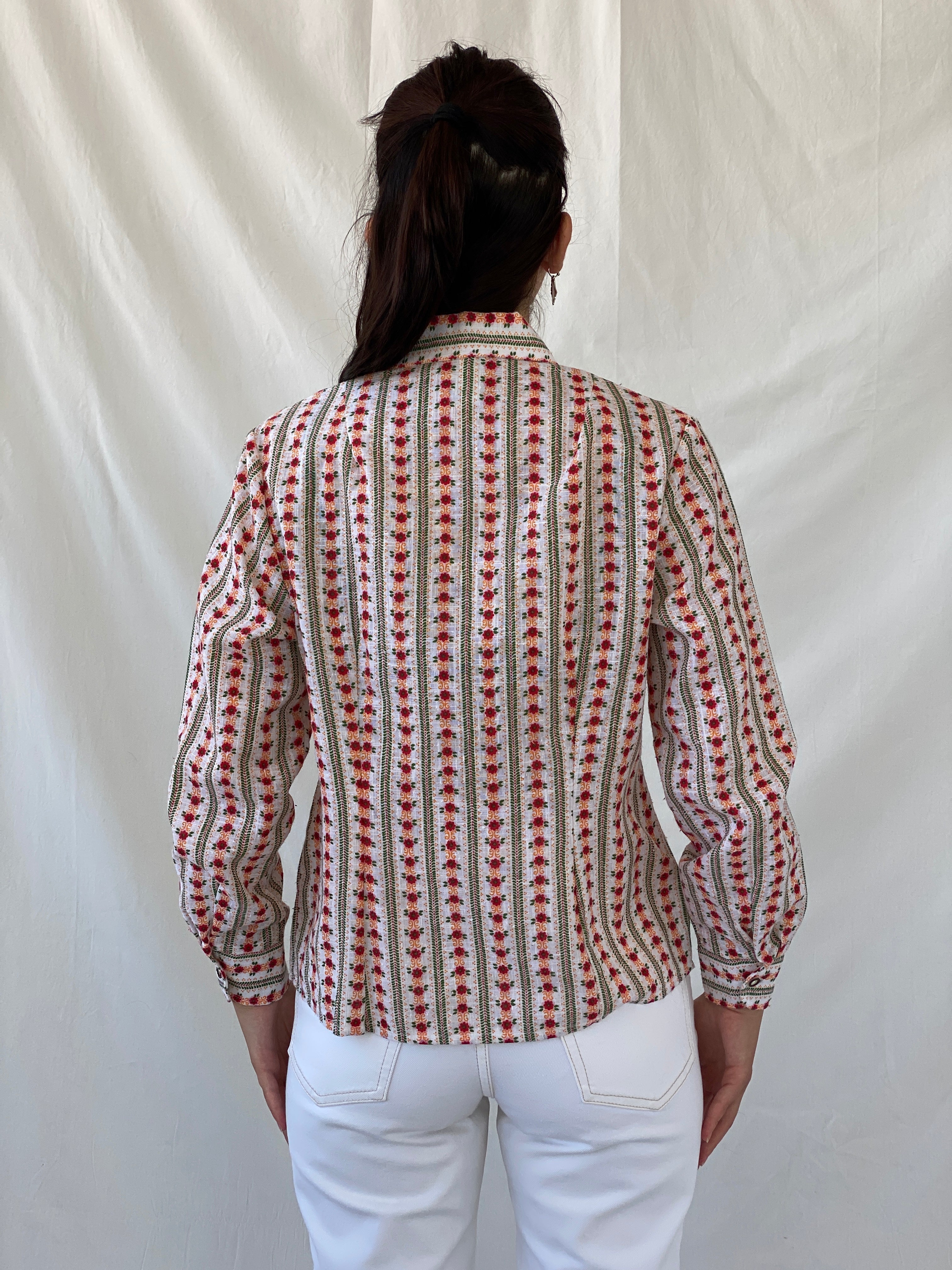 Vintage Lanz Salzburger Floral Button Up Full Sleeve Shirt - XL - Balagan Vintage Full Sleeve Shirt 00s, Ayah, floral, floral shirt, full sleeve shirt, NEW IN, Office core, summer
