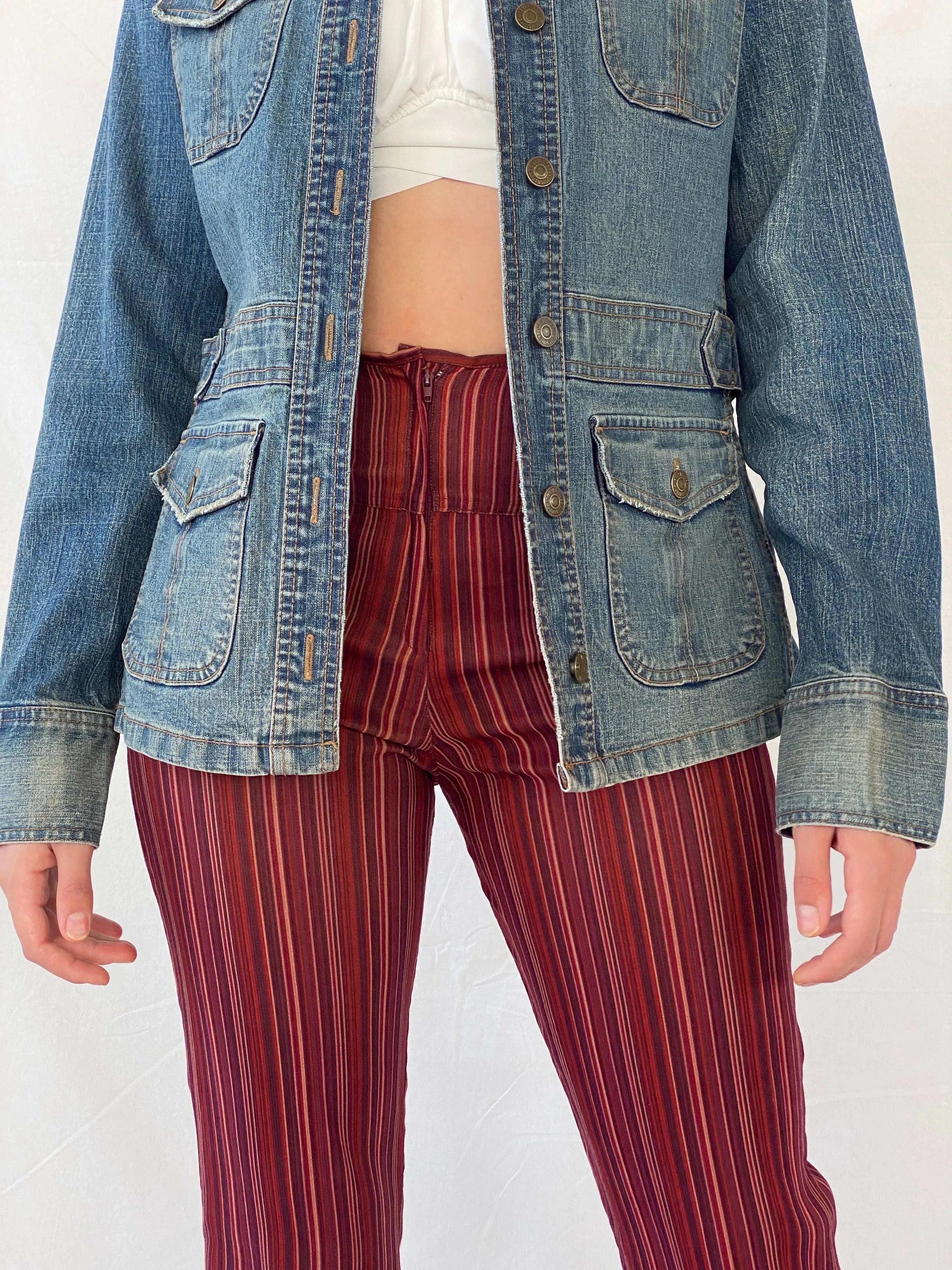 Vintage Levi’s Levi Strauss Signature Long Denim Jacket - M - Balagan Vintage Denim Jacket 00s, Coats&Jackets, denim, denim jacket, levis, levis jeans, Mira, Women's Denim Jackets